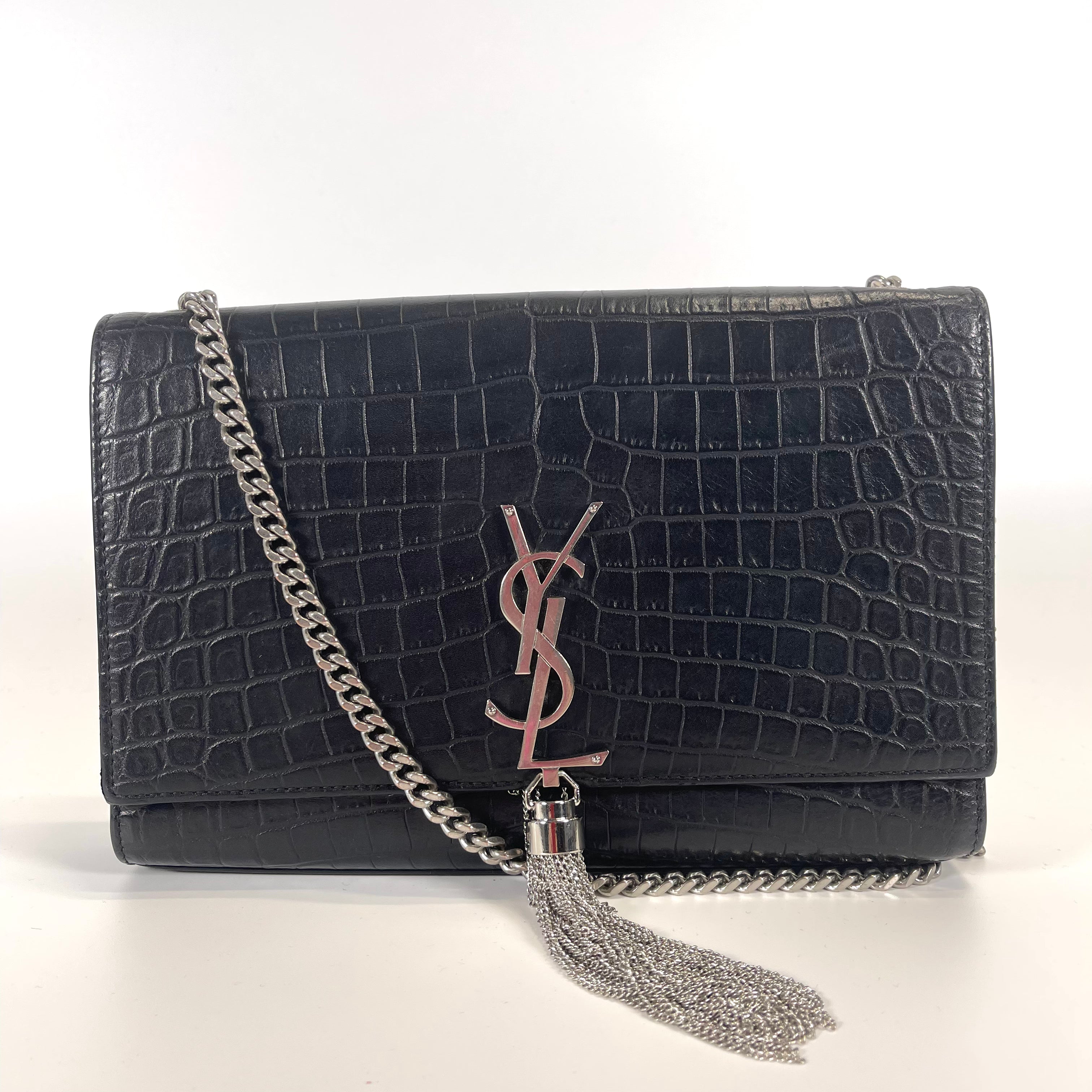 2511 SAINT LAURENT Saint Laurent Embossed Chain Shoulder Bag