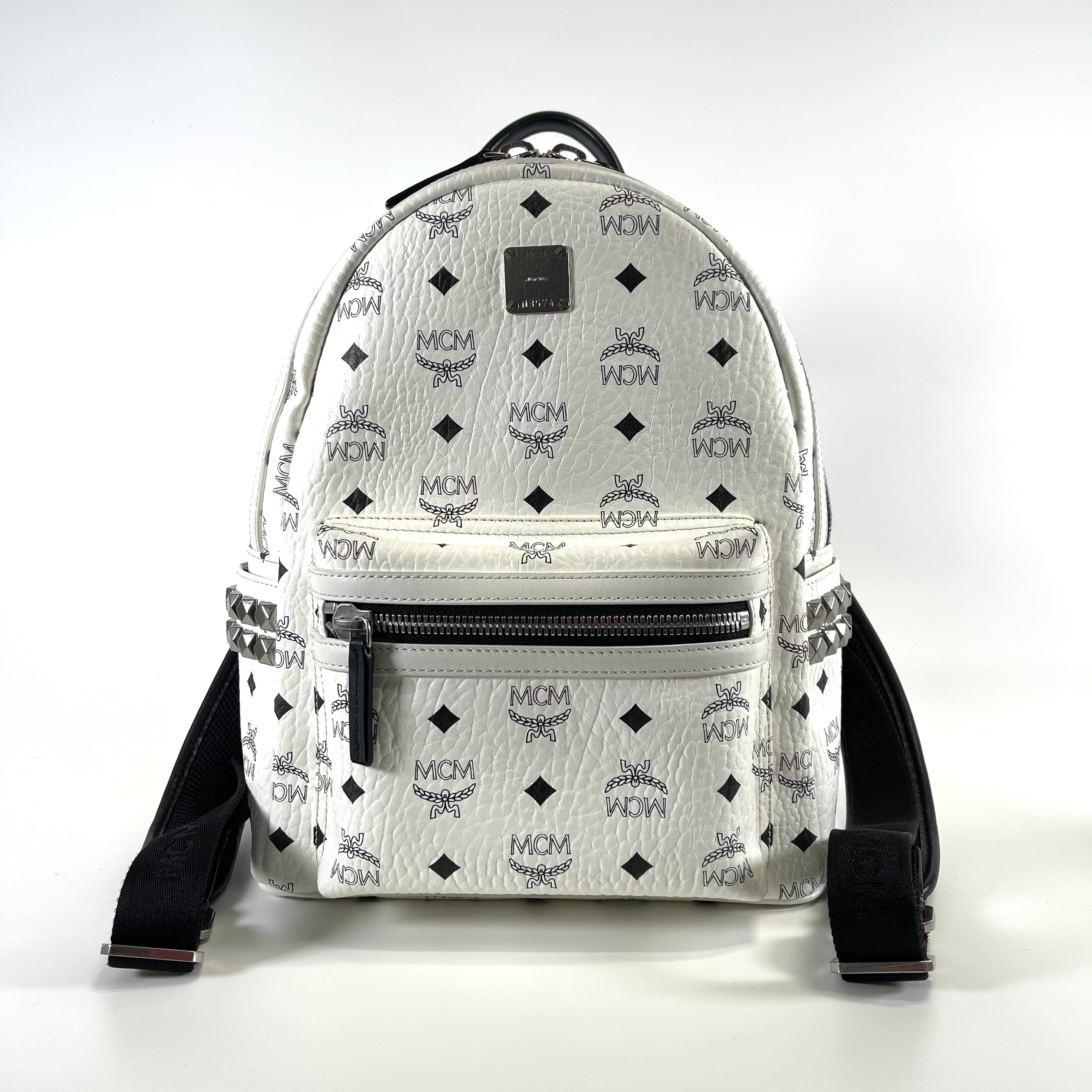 2512 secondhand MCM backpack white