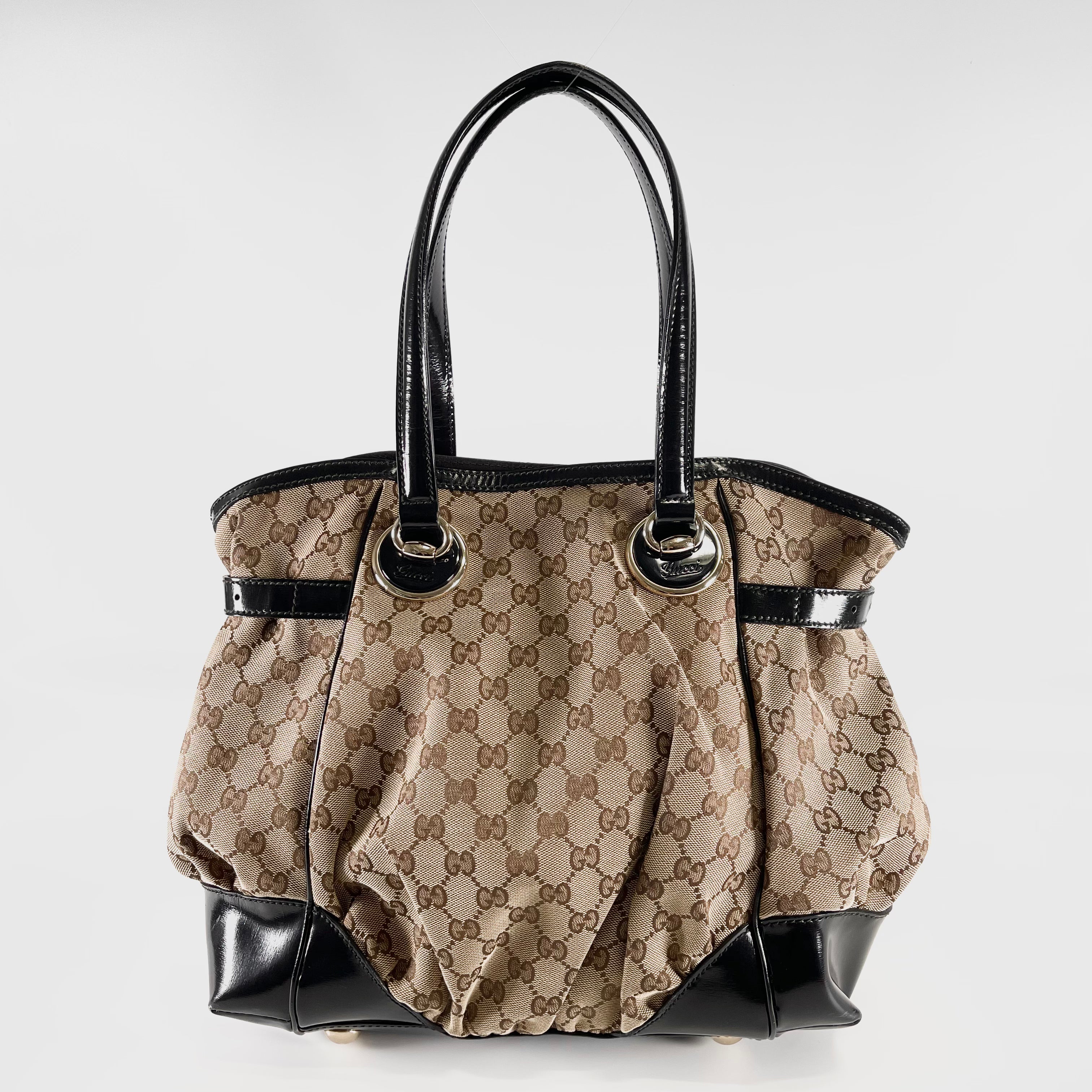 2603 secondhand GUCCI GG campus Tote Bag 203529 leather