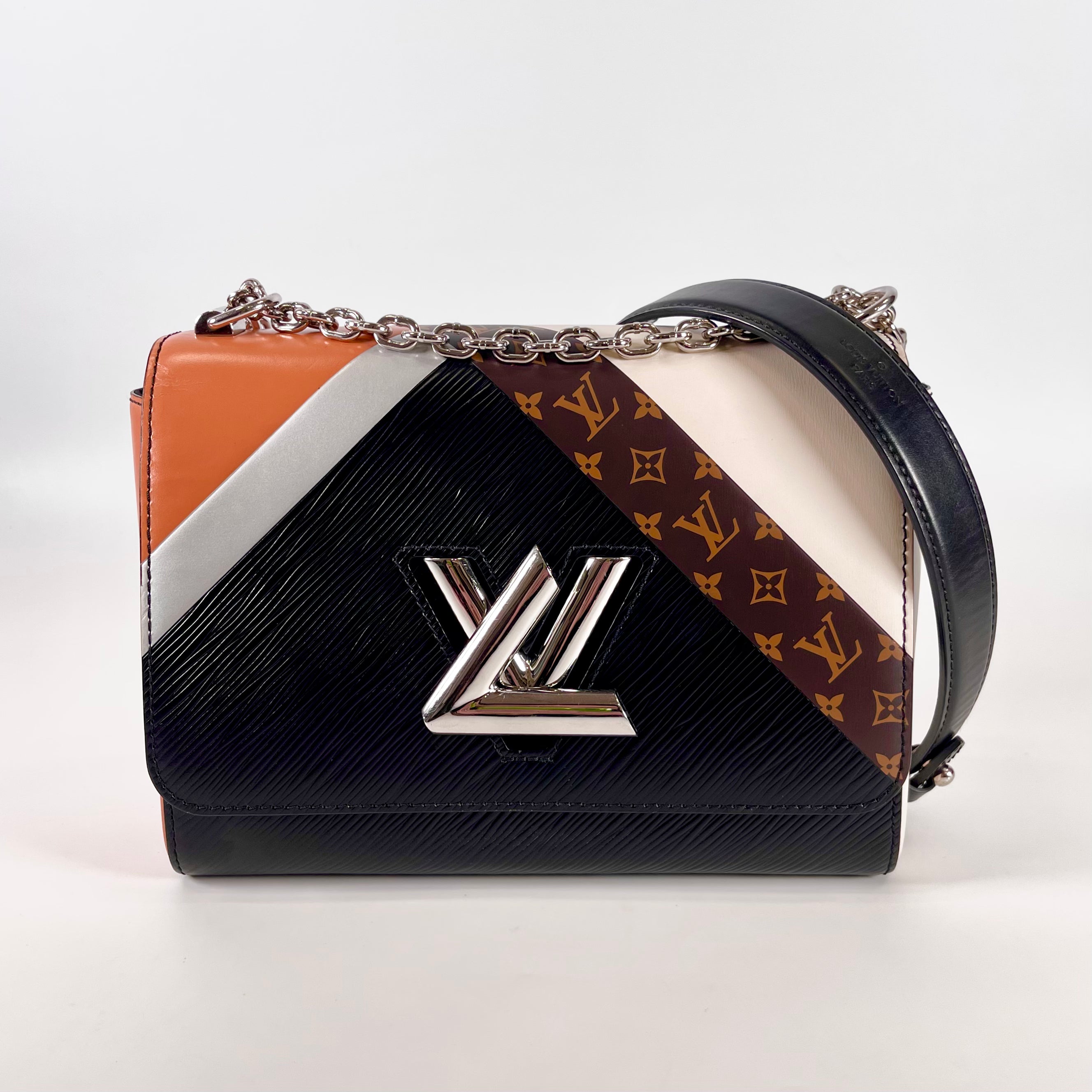 2601 secondhand LV Epi Twist MM M53801 FL0159 black x Brown