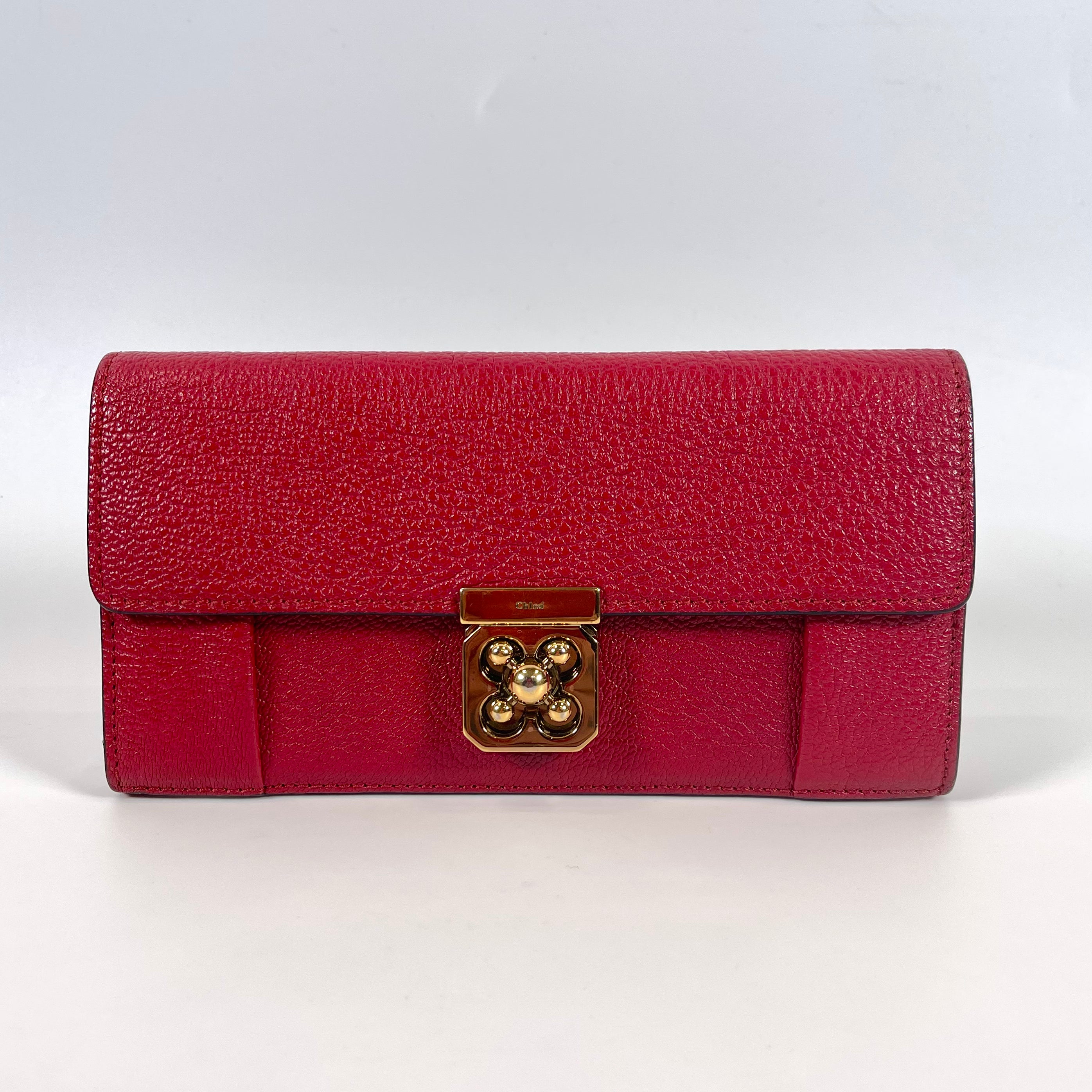 2512 secondhand Chloe Wallet / Coin Case fastener Bifold Long wallet
