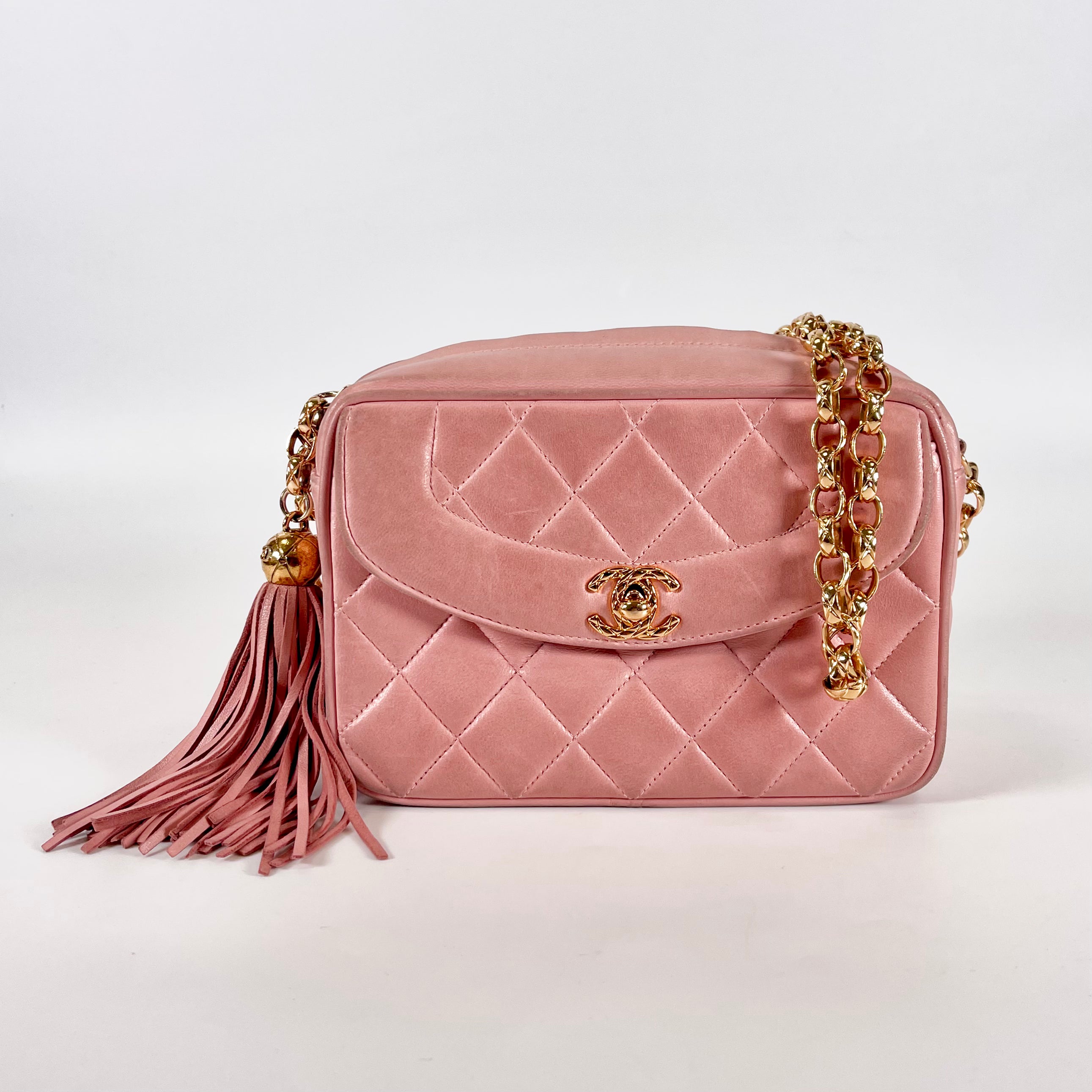 2601 secondhand CHANEL Matelasse Chain Shoulder Rum pink 2
