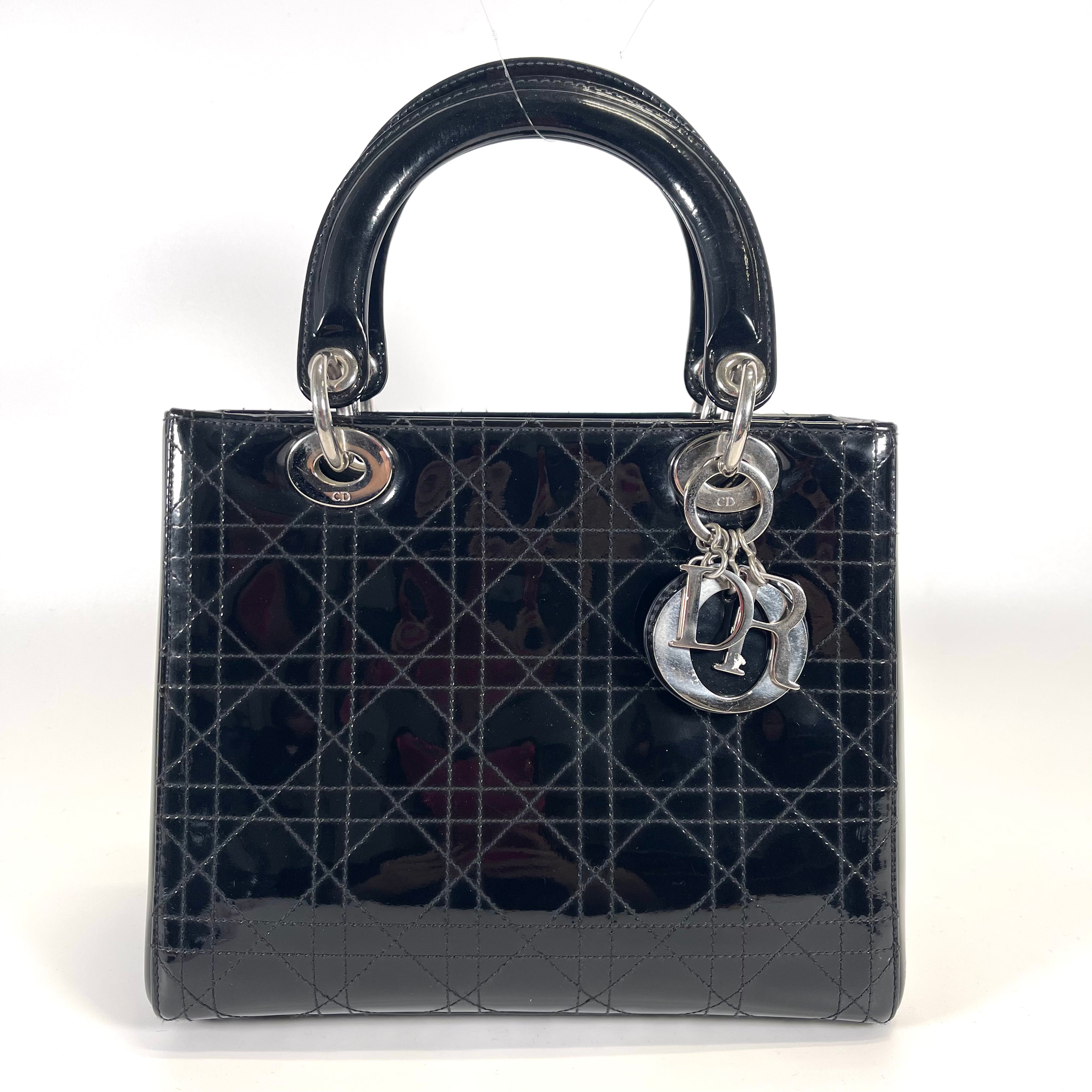 2507 Christian Dior Lady Dior/Patent/BK