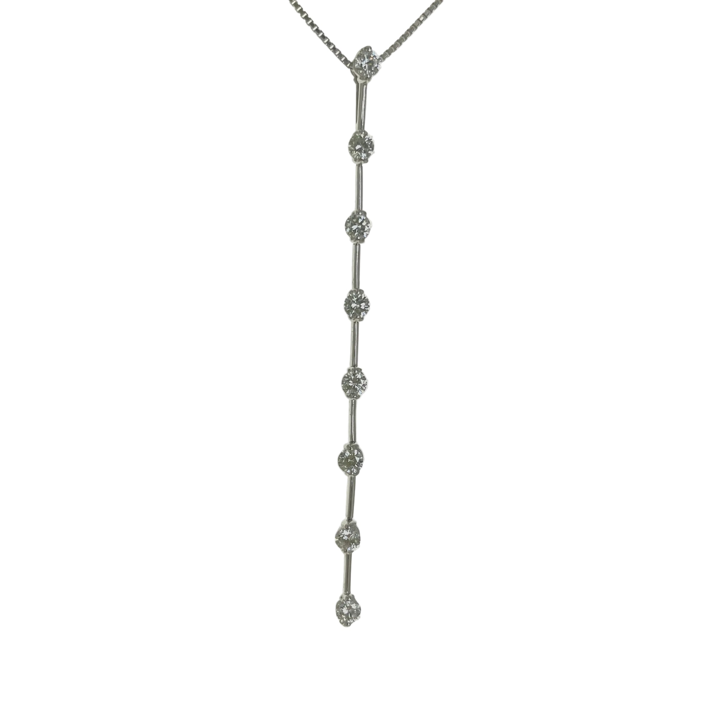 2511 LINE Necklace K18WG Diamond 1ct 6g