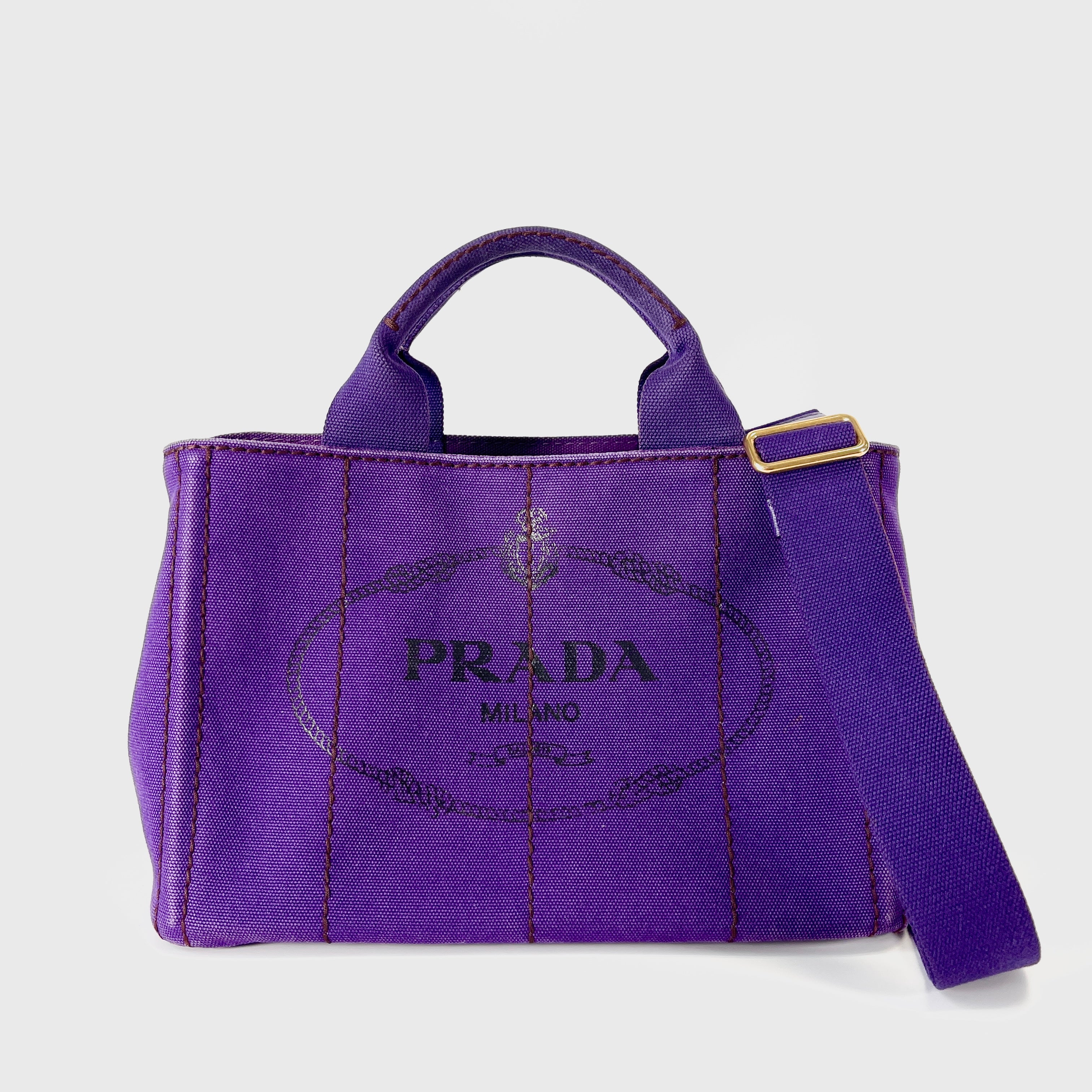2605 secondhand PRADA Canapa Tote MINI