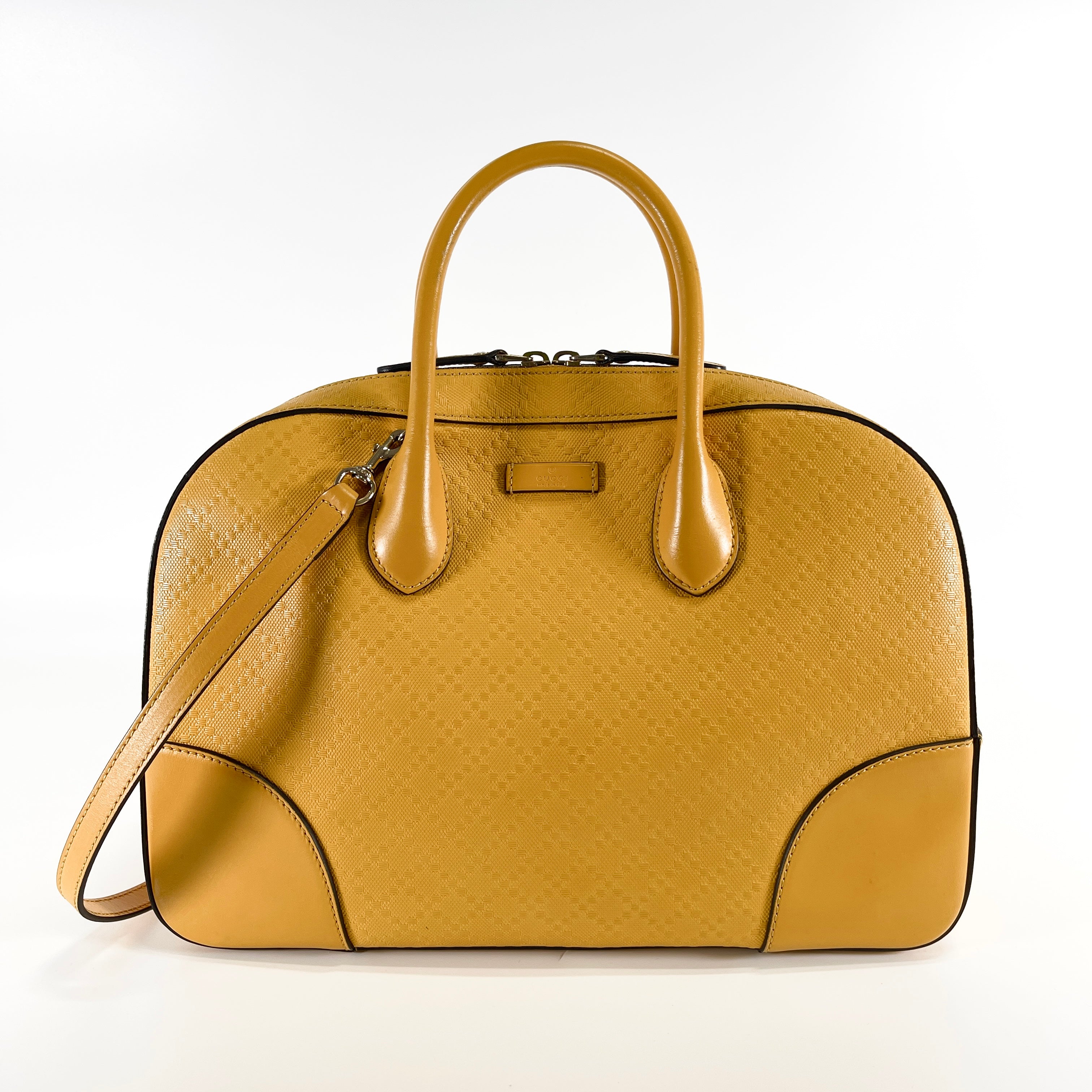 2604 secondhand GUCCI brand bag leather 2WAY hand Yellow