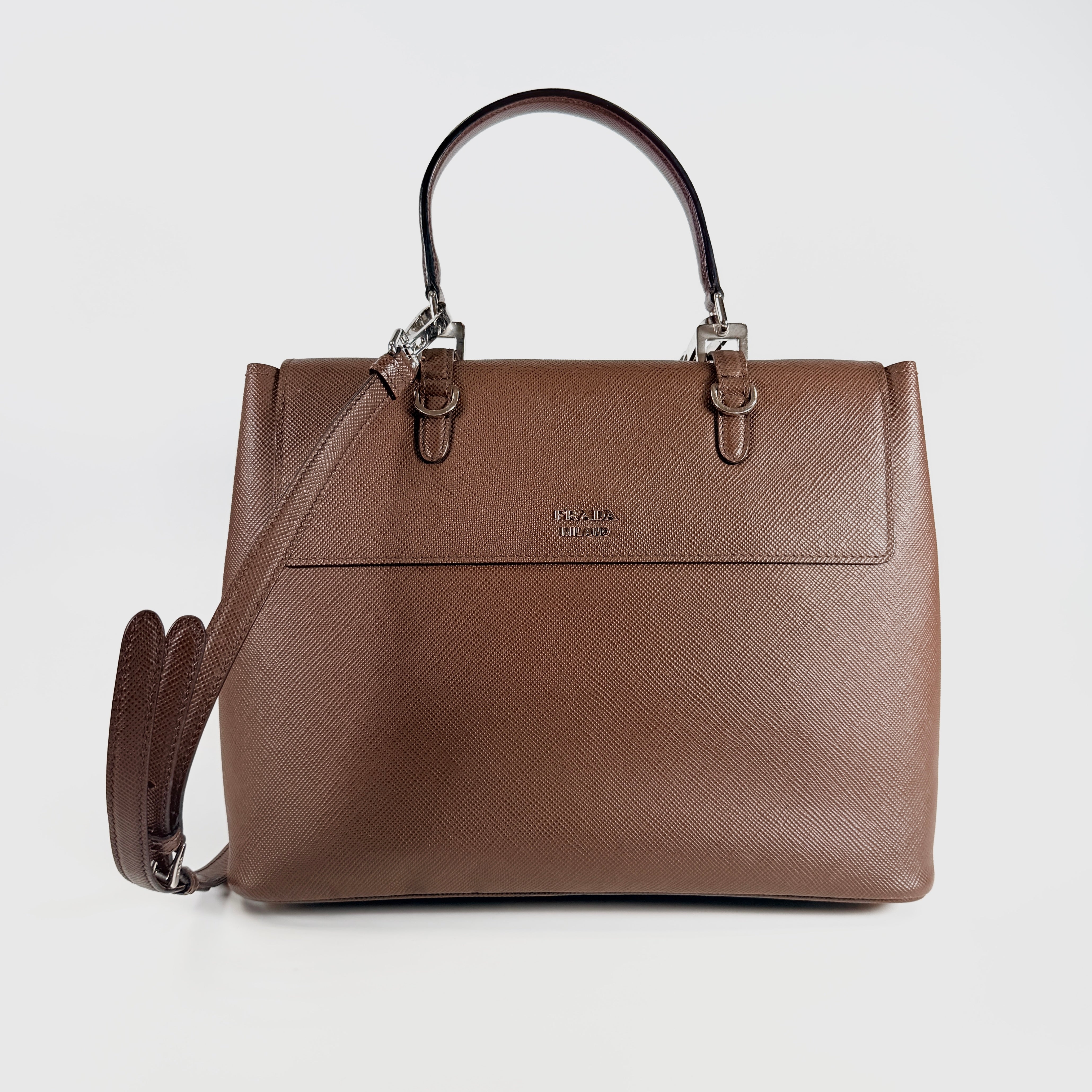 2606 secondhand PRADA bag / others double turn rock 2WAY Medium surface