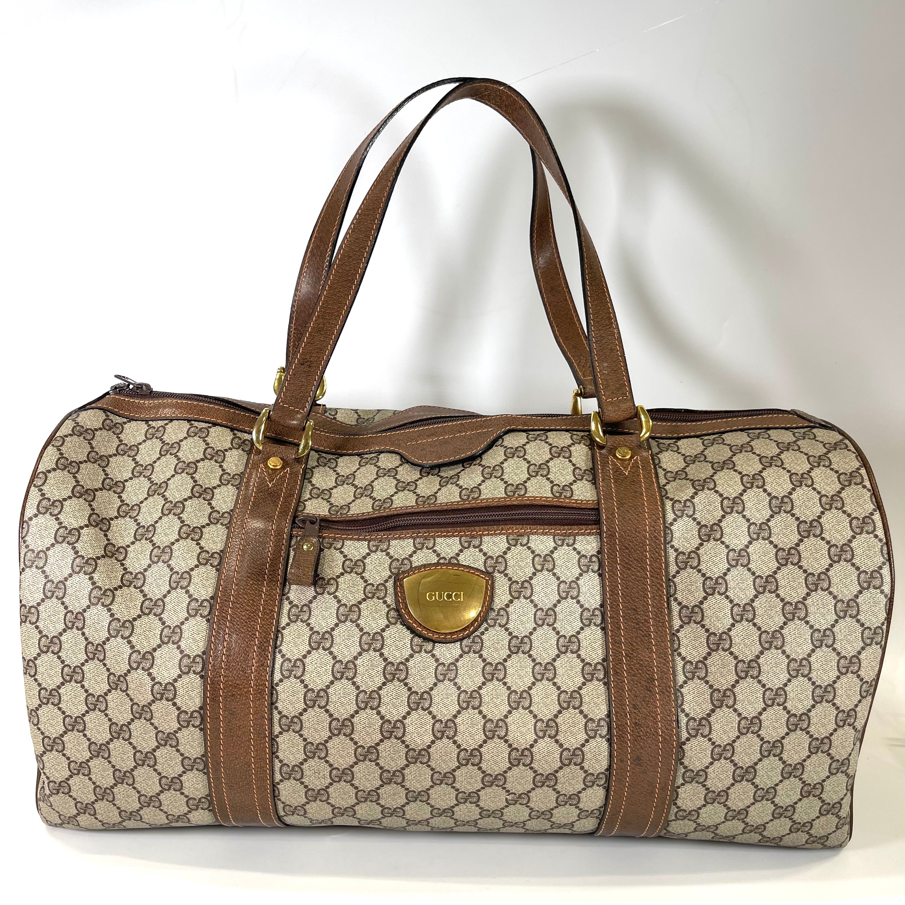 2512 secondhand GUCCI bag Old WG Pattern Rem shoulder Boston bag