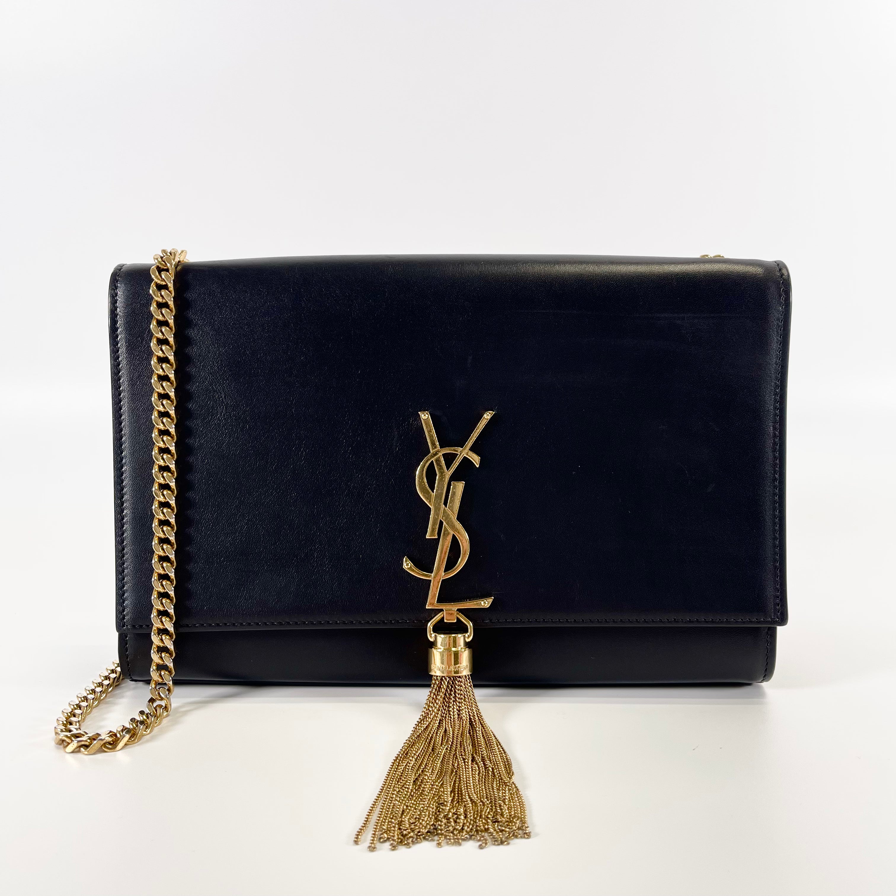 2602 secondhand SAINTLAURENT calf Kate gold
