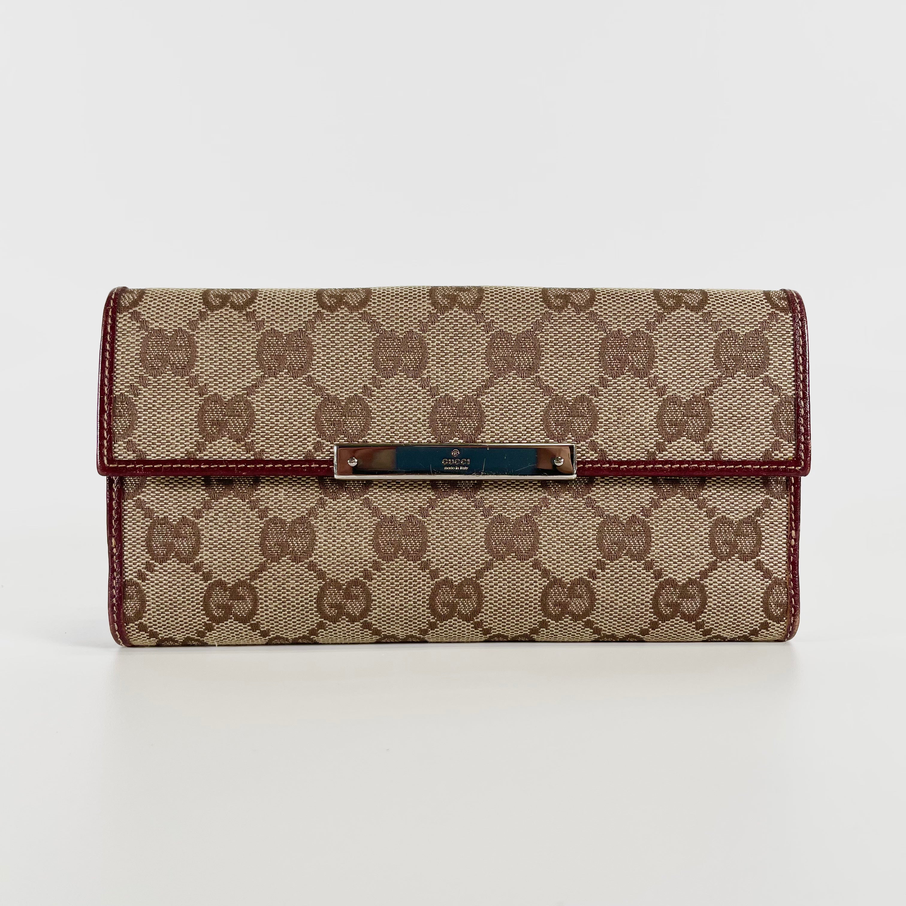 2602 secondhand GUCCI Wallet Long wallet beige
