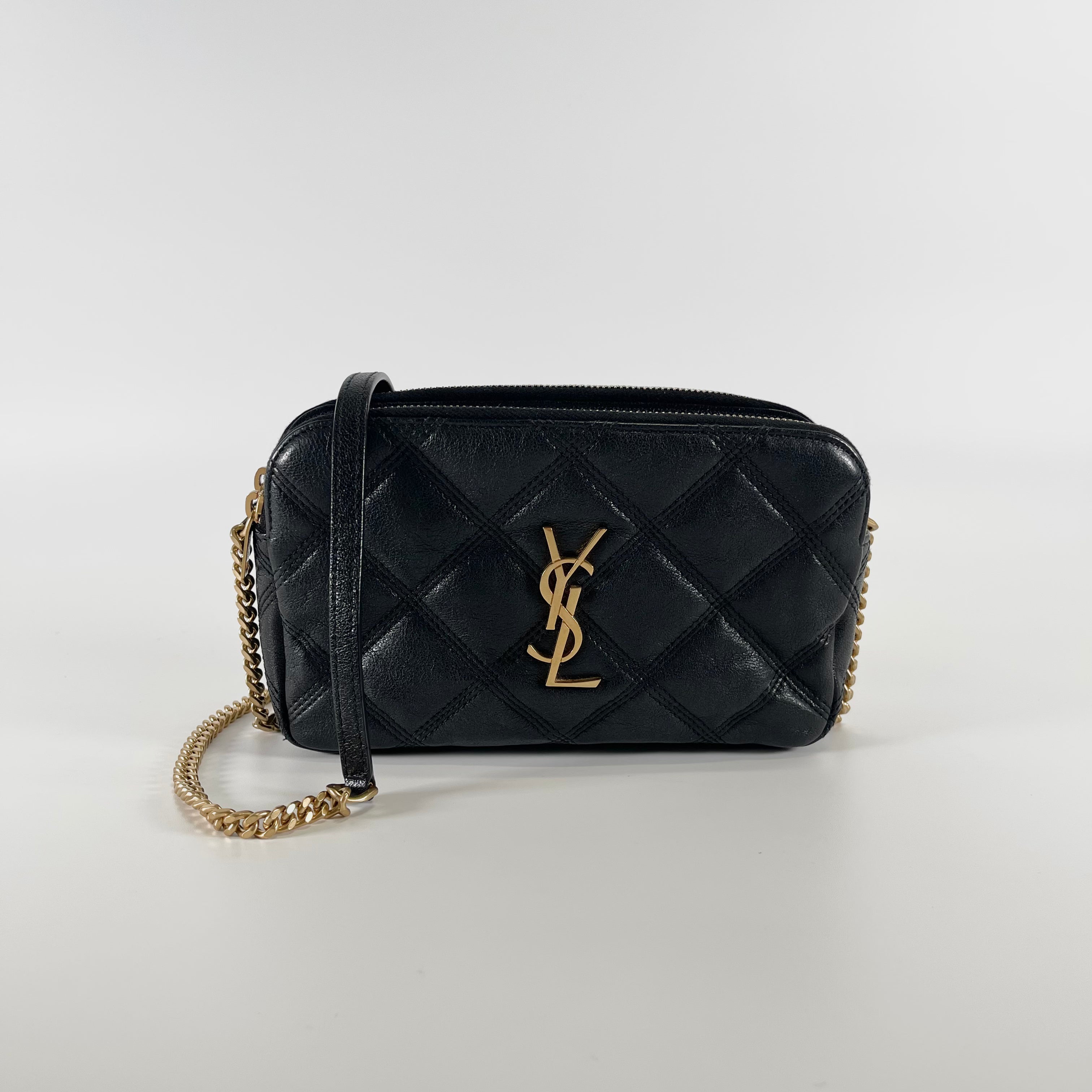2601 secondhand SAINTLAURENT quilting shoulder ? gold