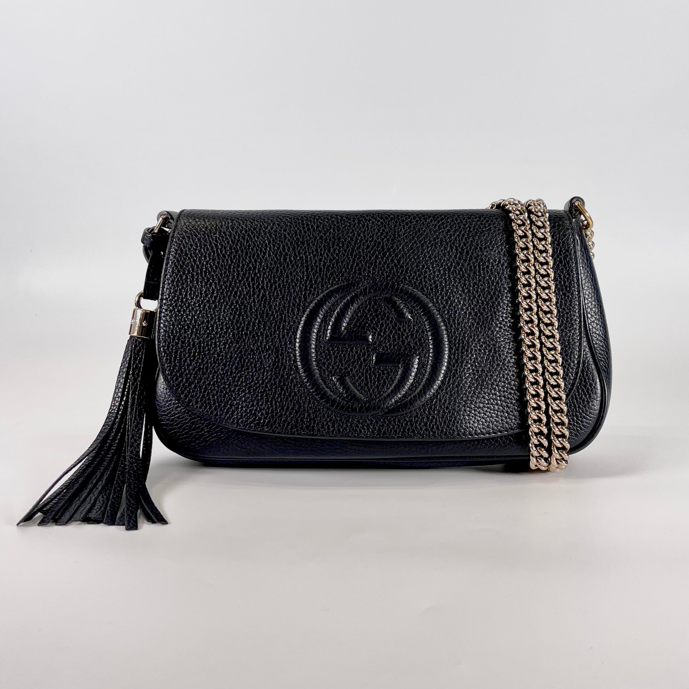 2601 secondhand GUCCI Soho Interlocking G shoulder leather