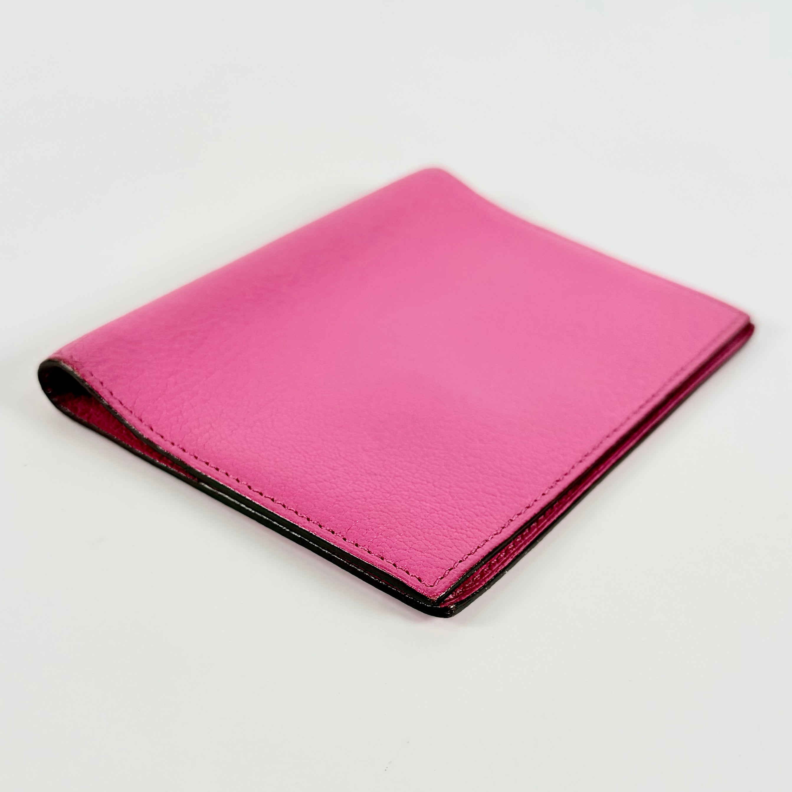 2608 secondhand HERMES Chèvre Agenda Rose Shocking SV Hardware