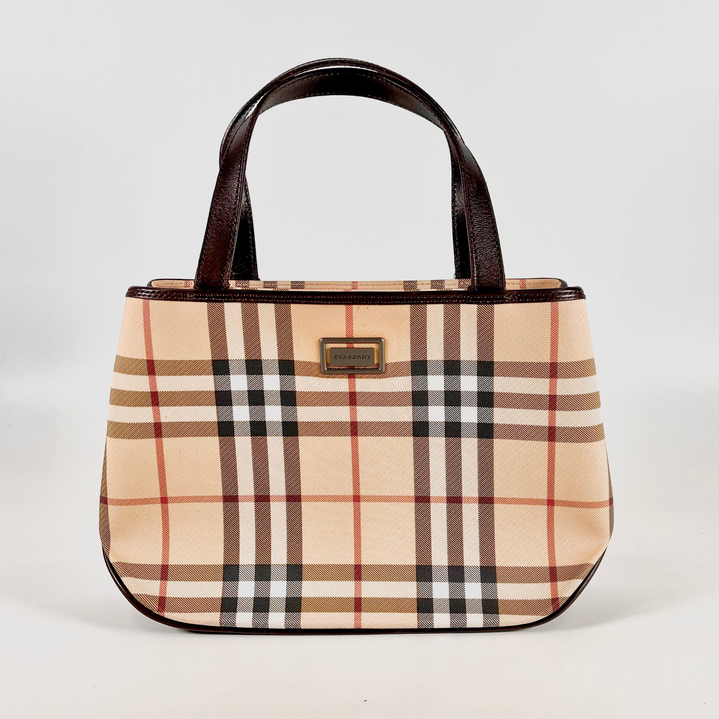 2511 BURBERRY check Tote Bag beige