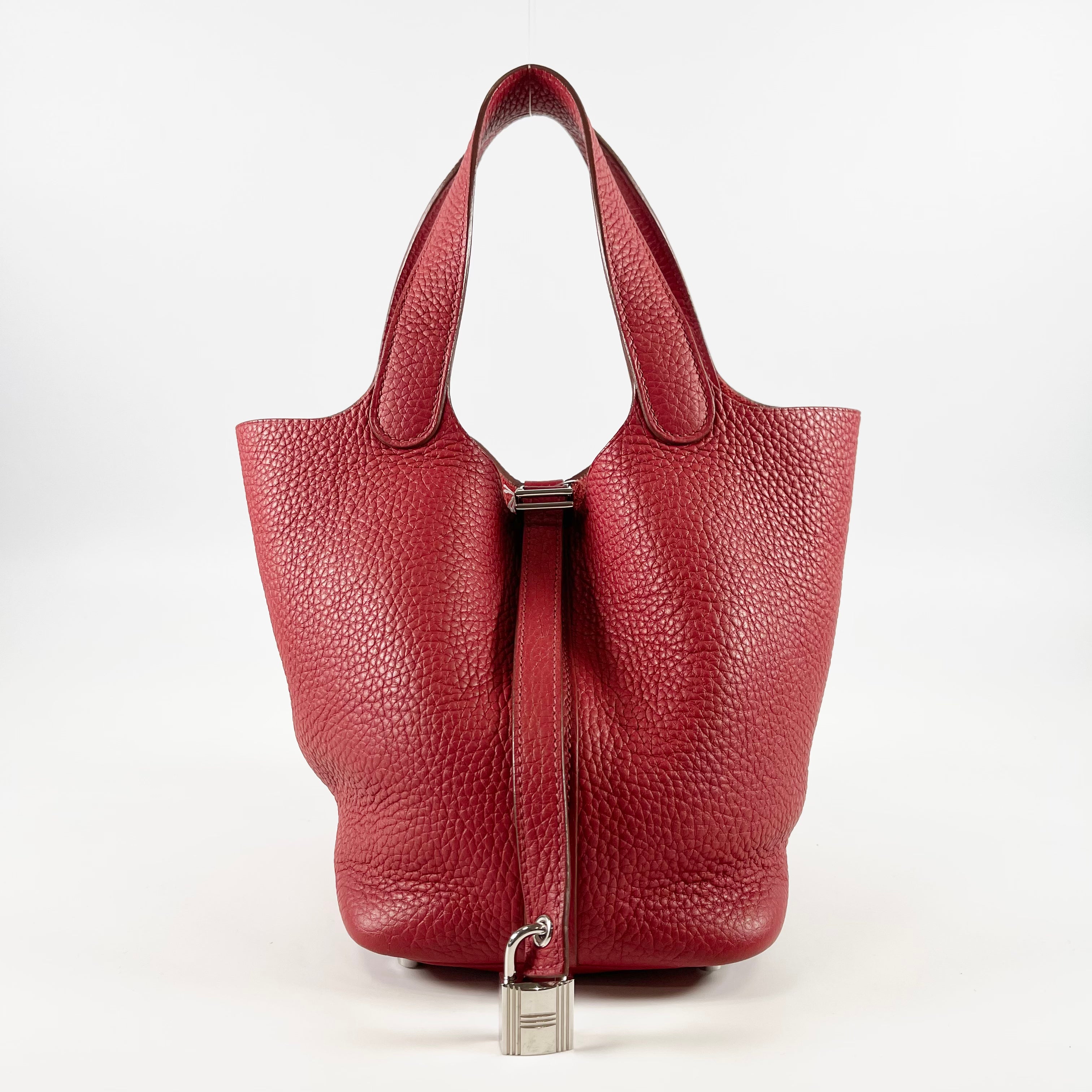 2506 Hermes Picotan Lock PM Red