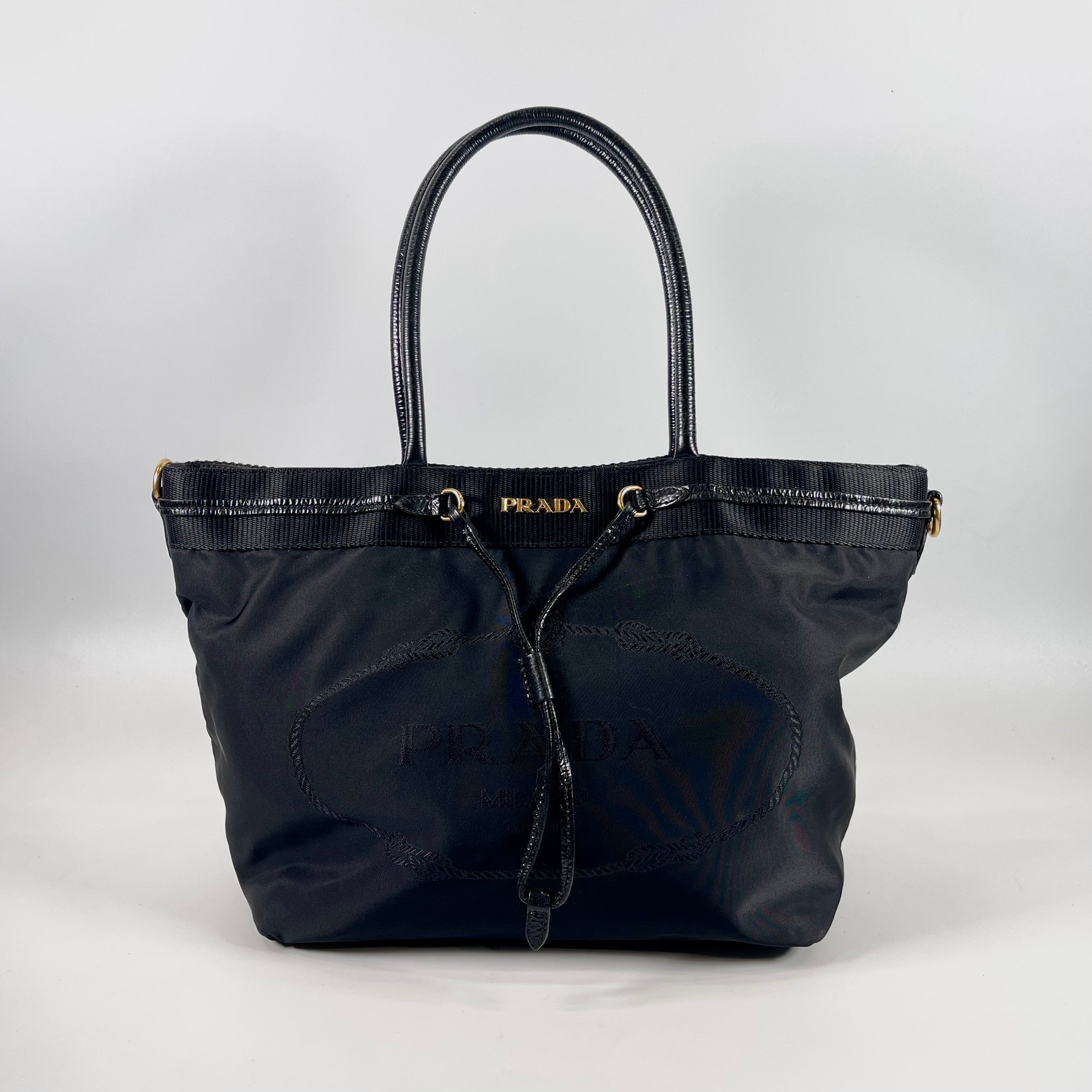 2511 PRADA logo Jacquard hand bag