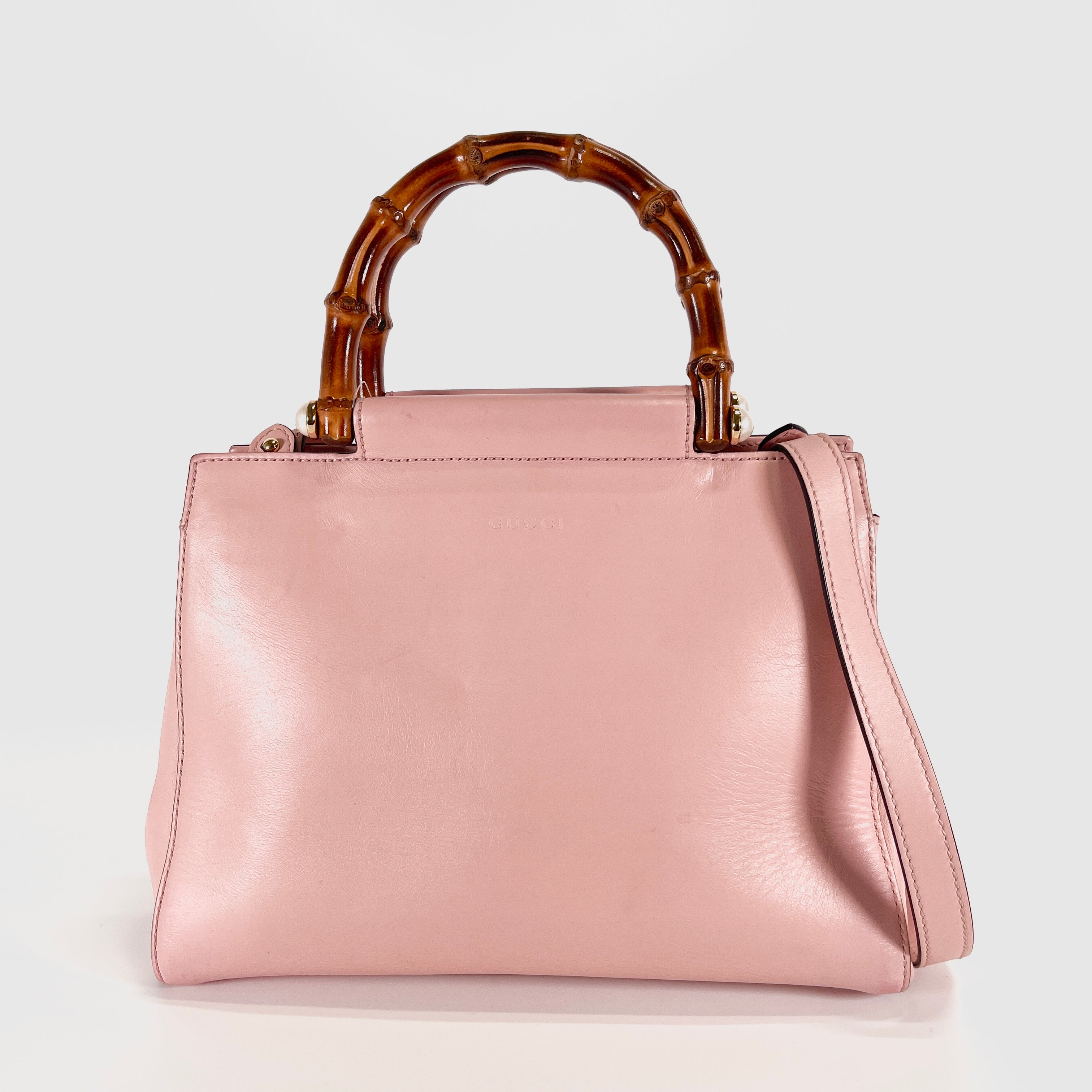 2604 secondhand GUCCI 453767 Bamboo Shoulder bag / Crossbody Bag