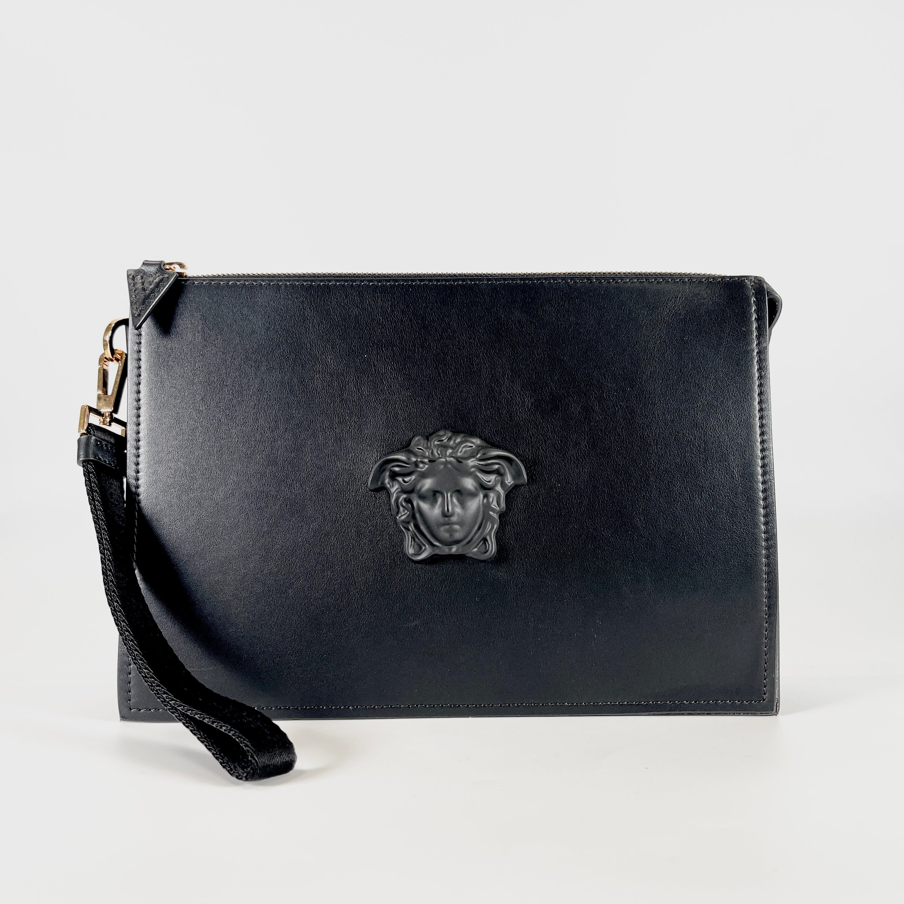 2603 secondhand VERSACE Medusa Clutch Bag