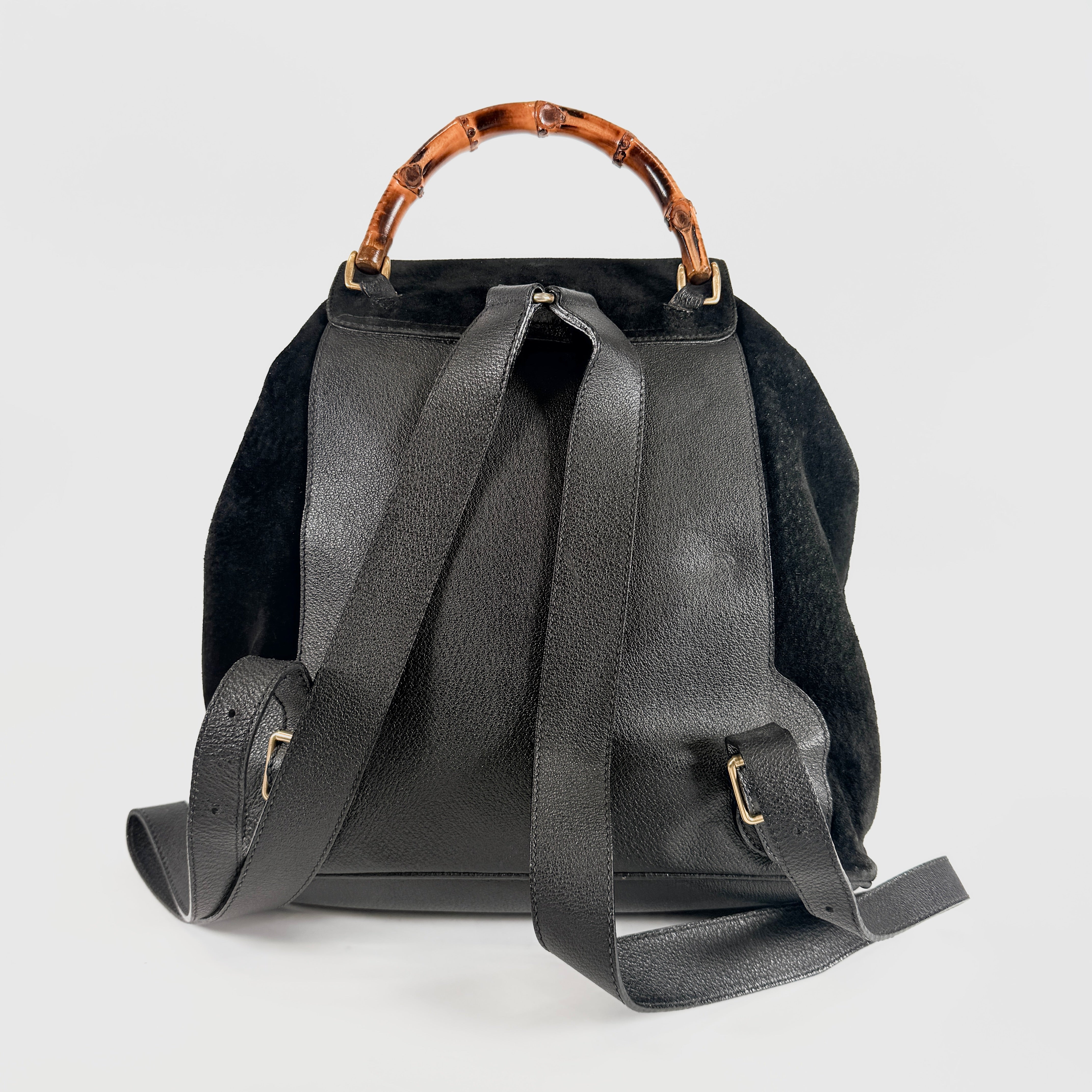 2607 secondhand GUCCI Bamboo backpack