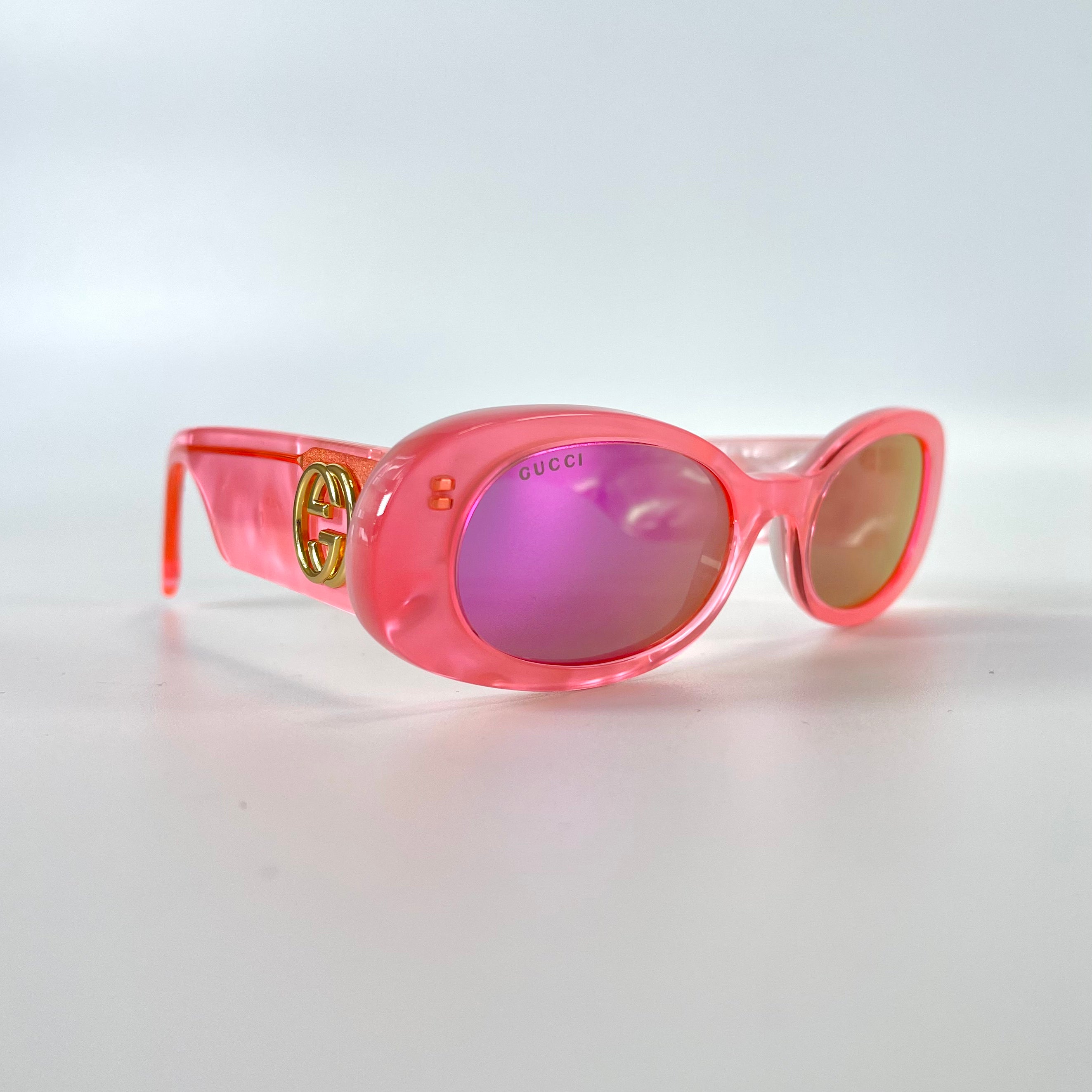 2510 GUCCI Interlocking Sunglasses Resin Pink