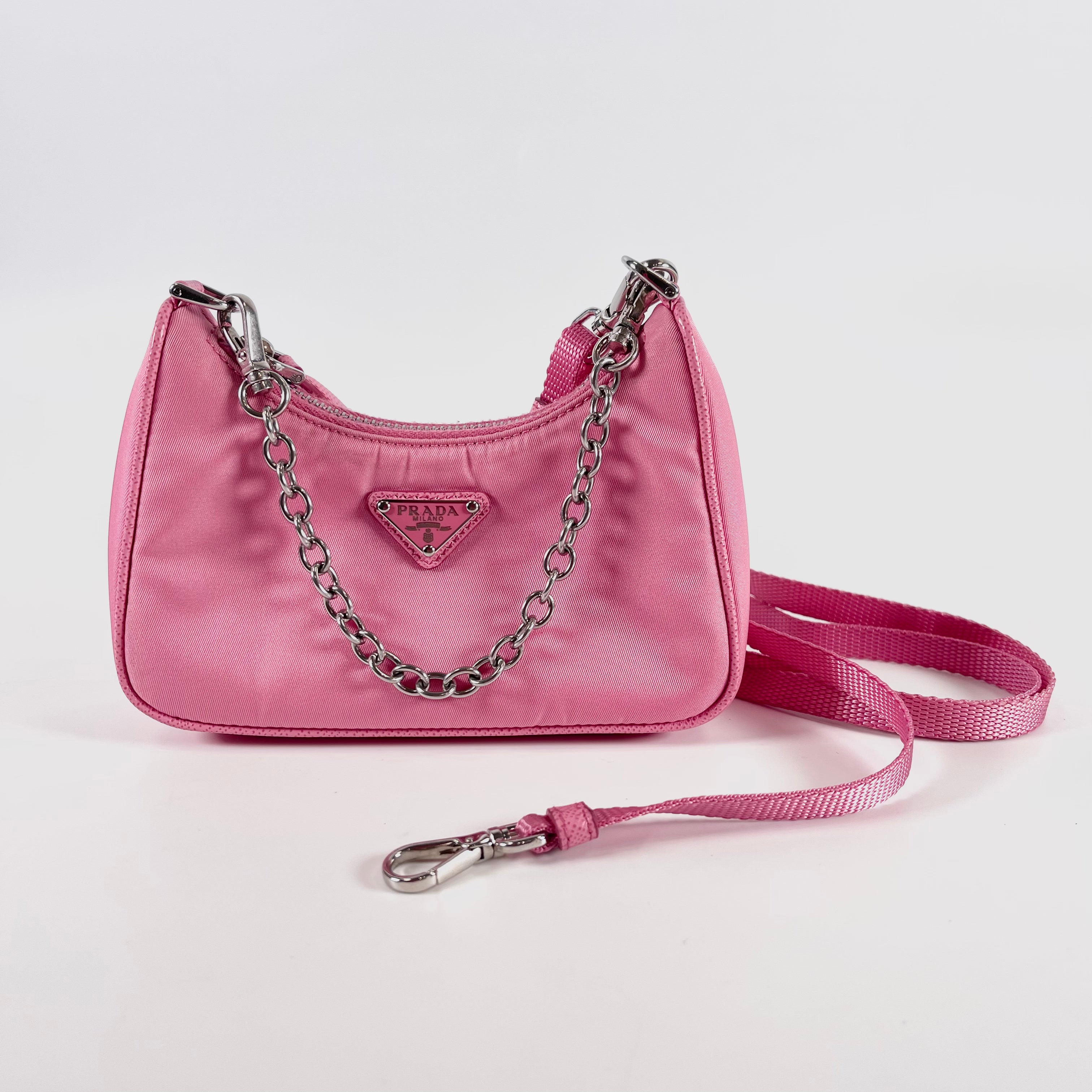 2602 secondhand PRADA mini nylon Shoulder bag