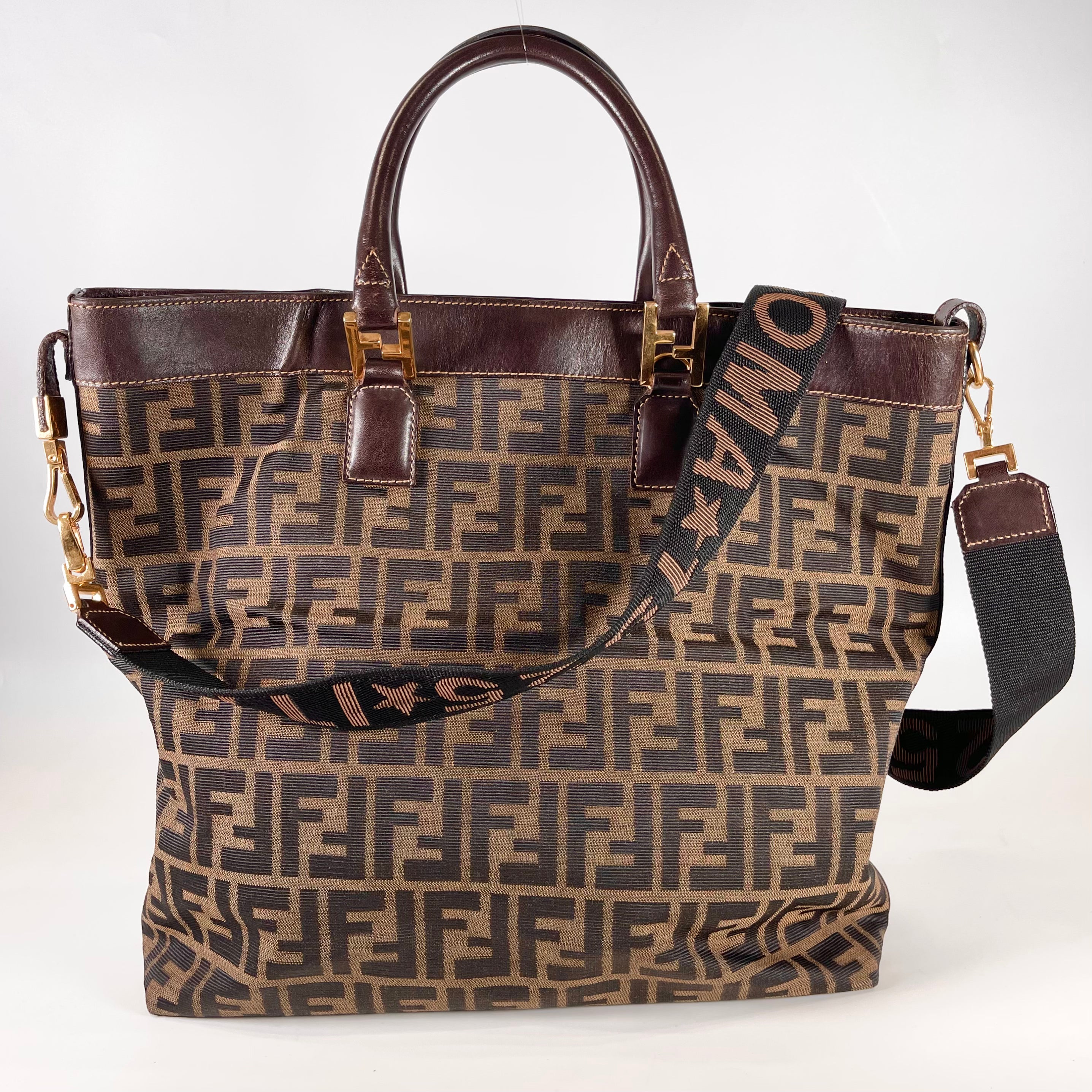 2602 secondhand FENDI Zucca 2Way bag