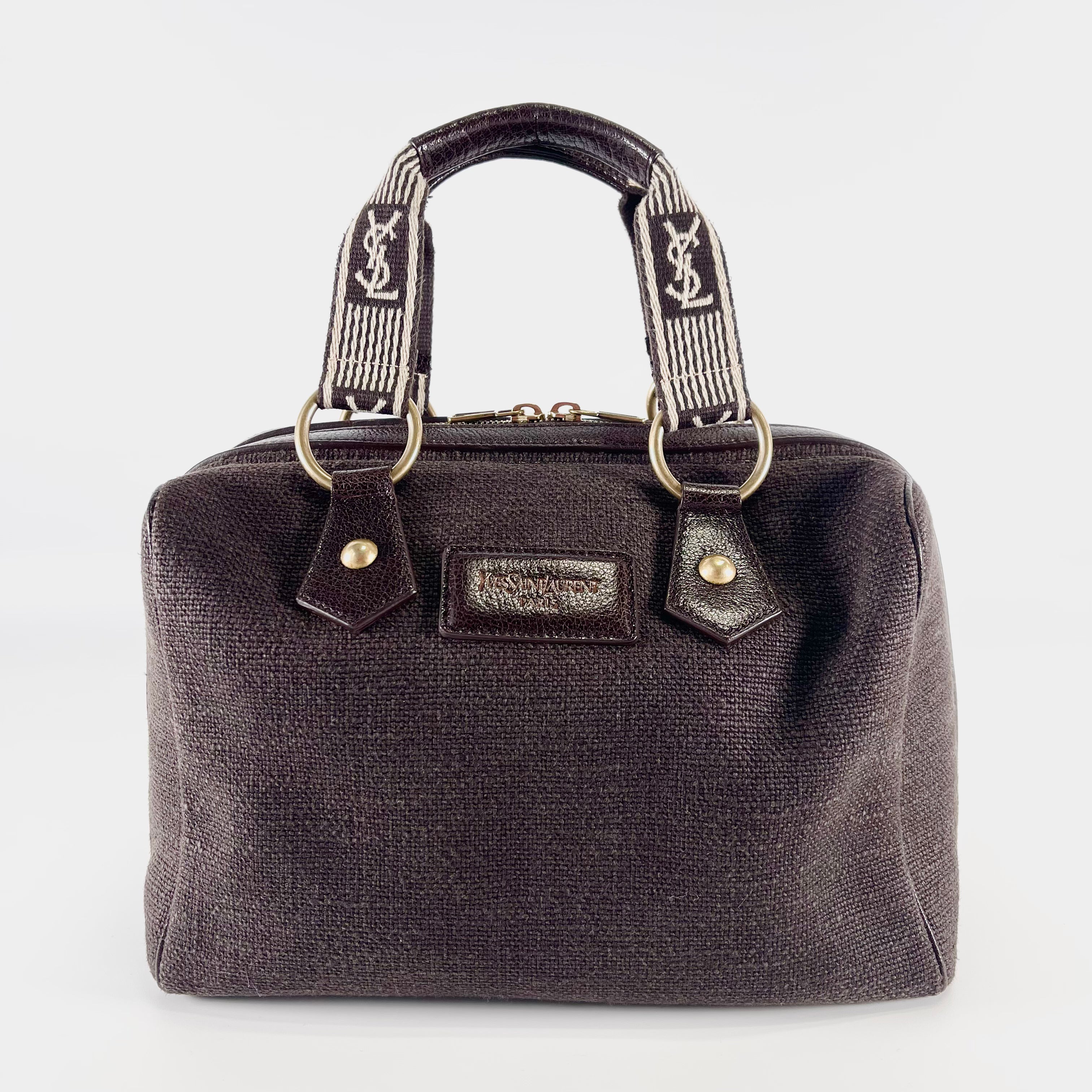 2603 secondhand SAINTLAURENT YSL Boston Brown