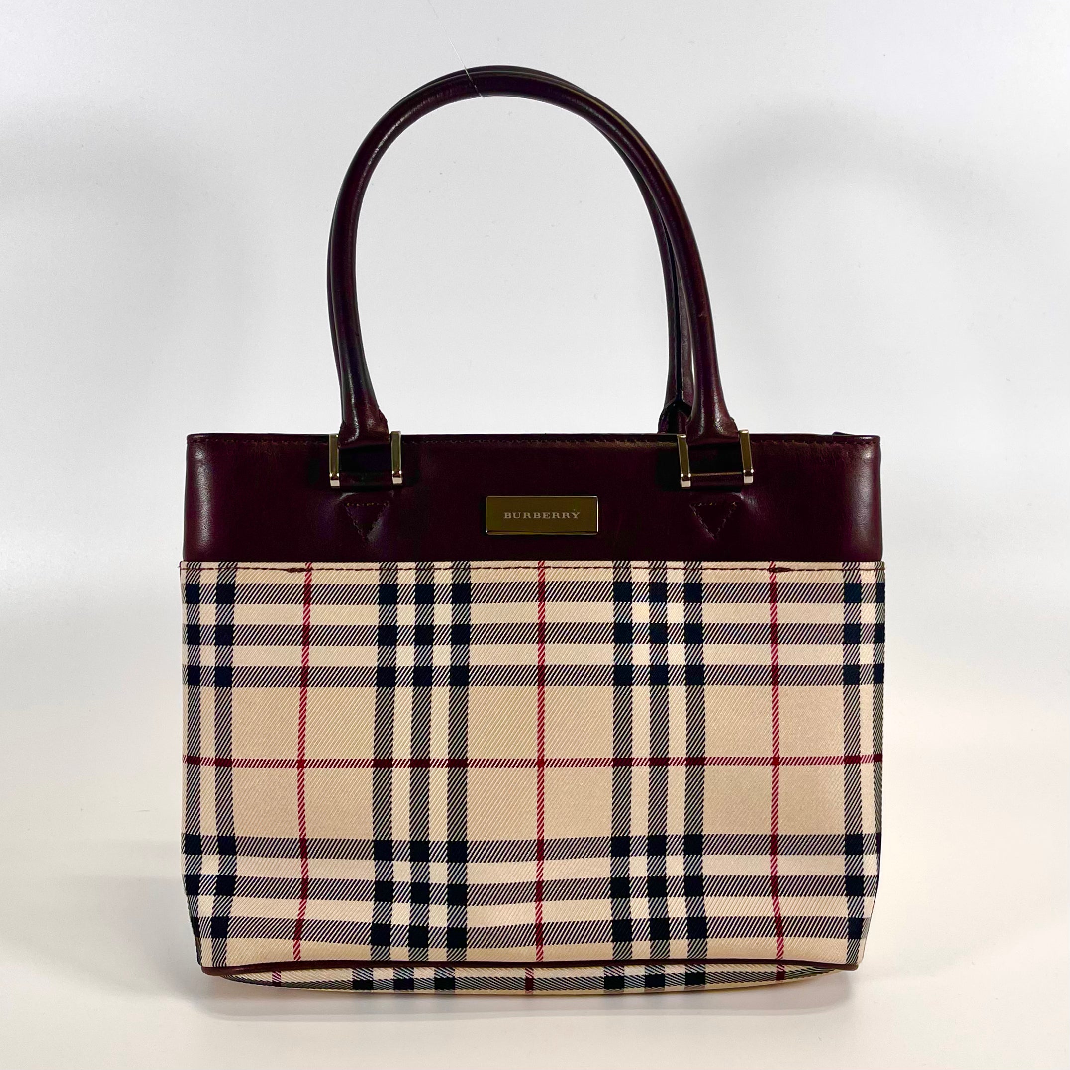 2511 BURBERRY check hand bag
