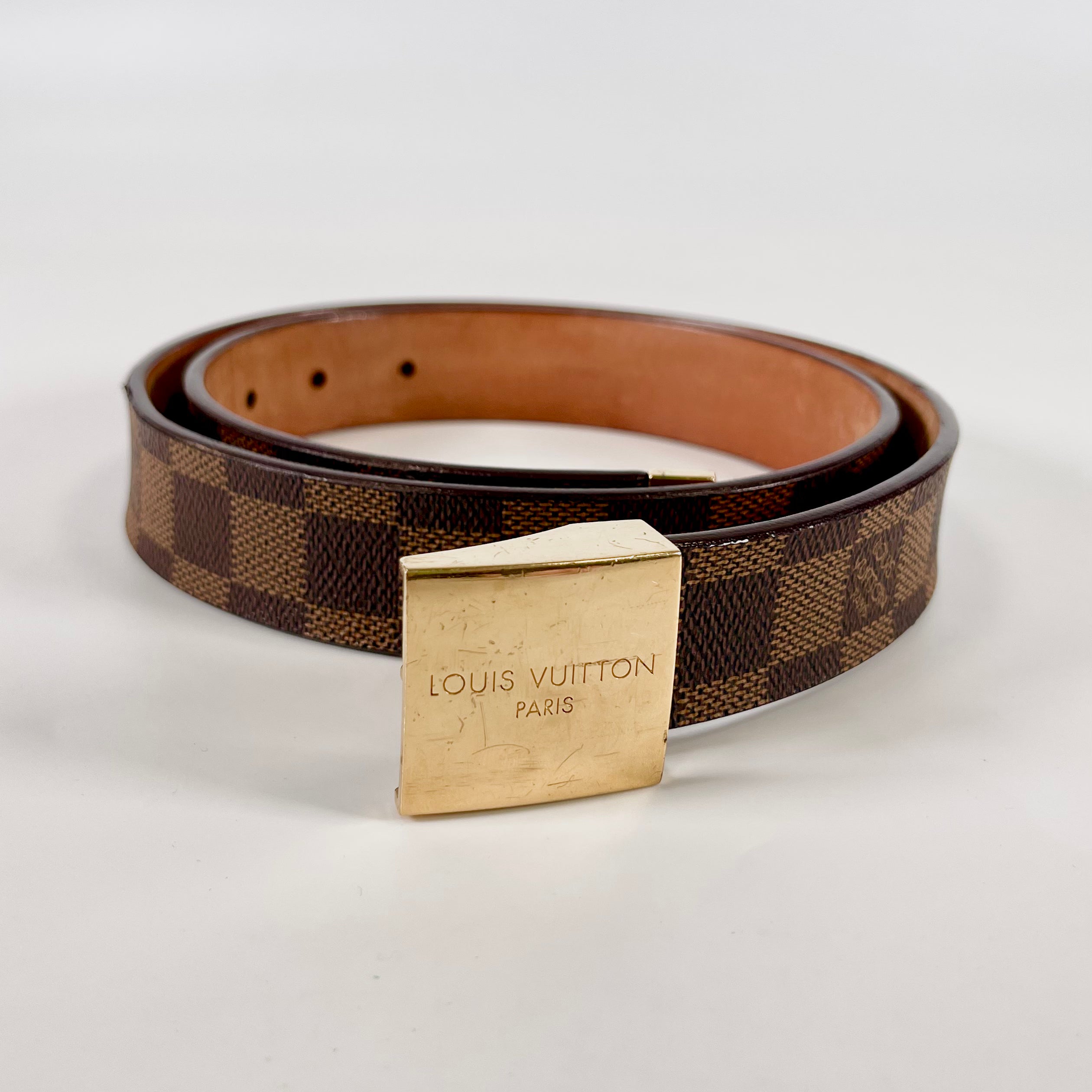 2512 secondhand Louis Vuitton Damier belt