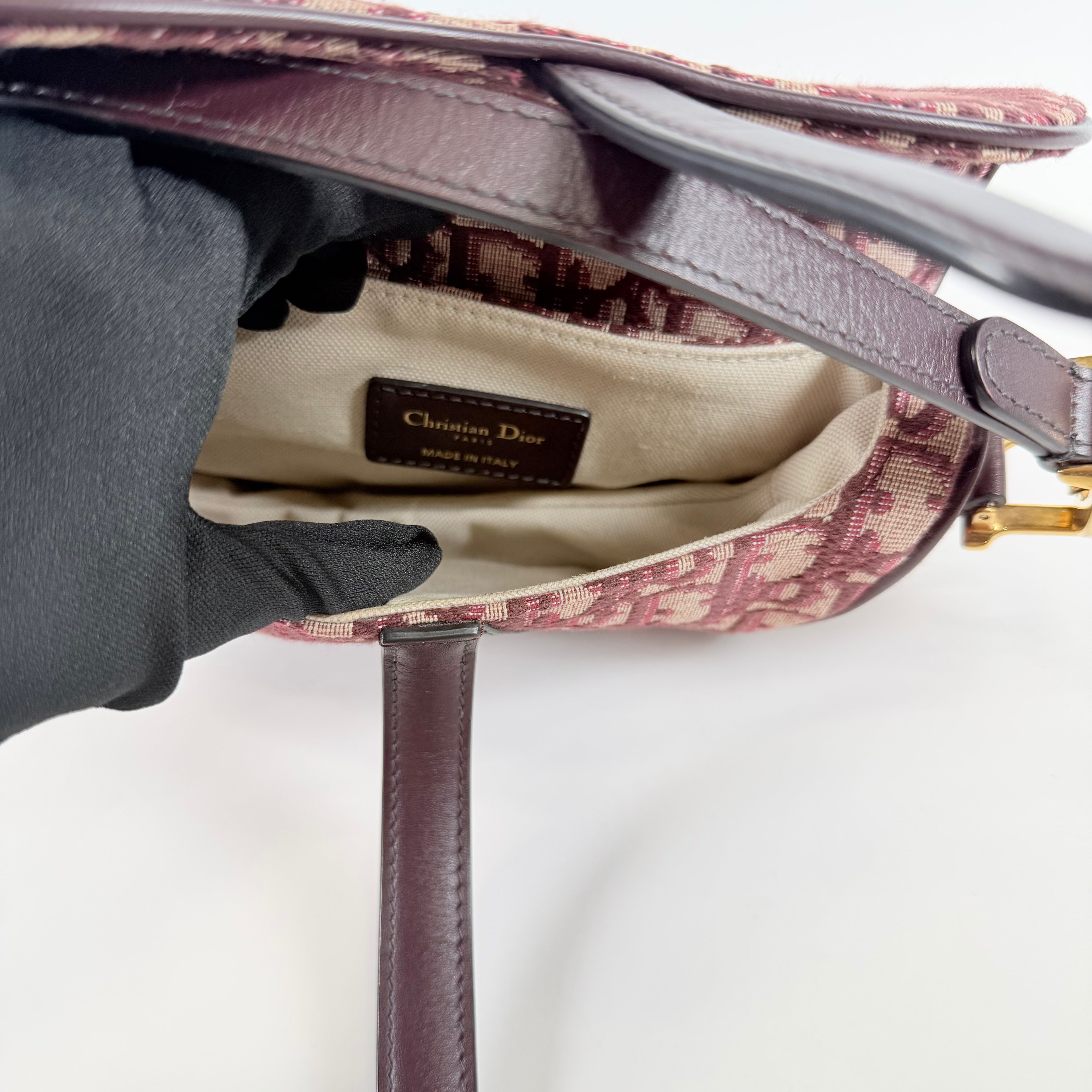 2607 secondhand CD Separate exhibition Trotter canvas saddle Bordeaux box