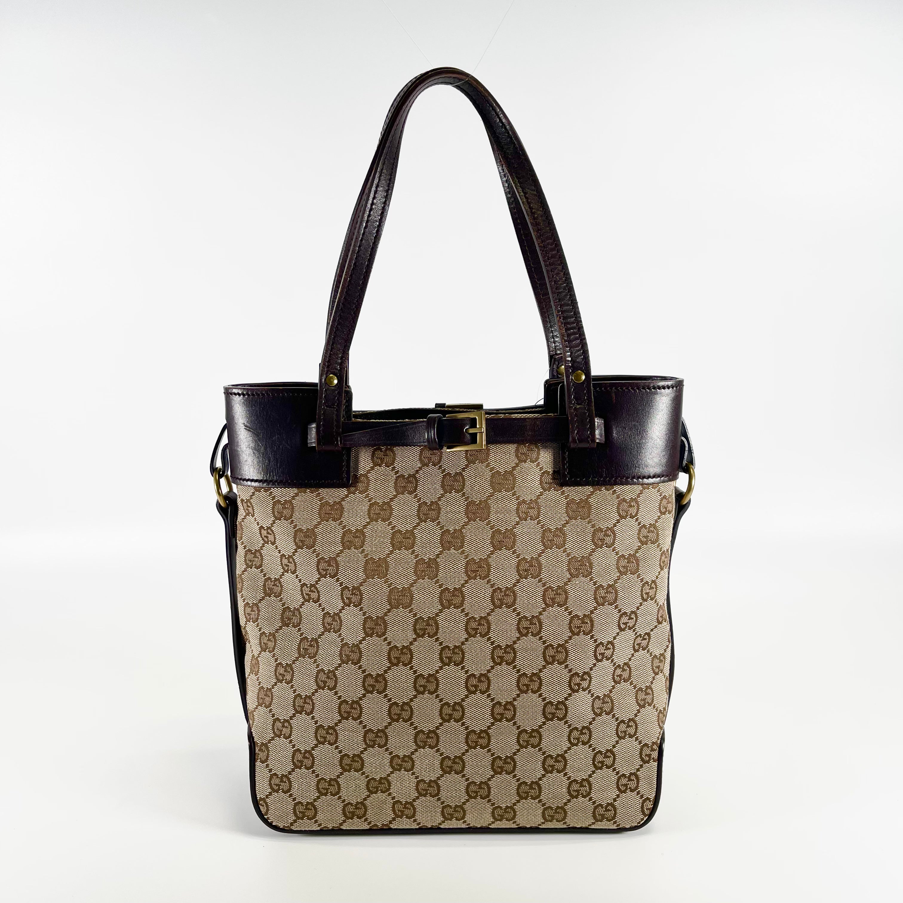 2602 secondhand GUCCI GG canvas Tote Bag