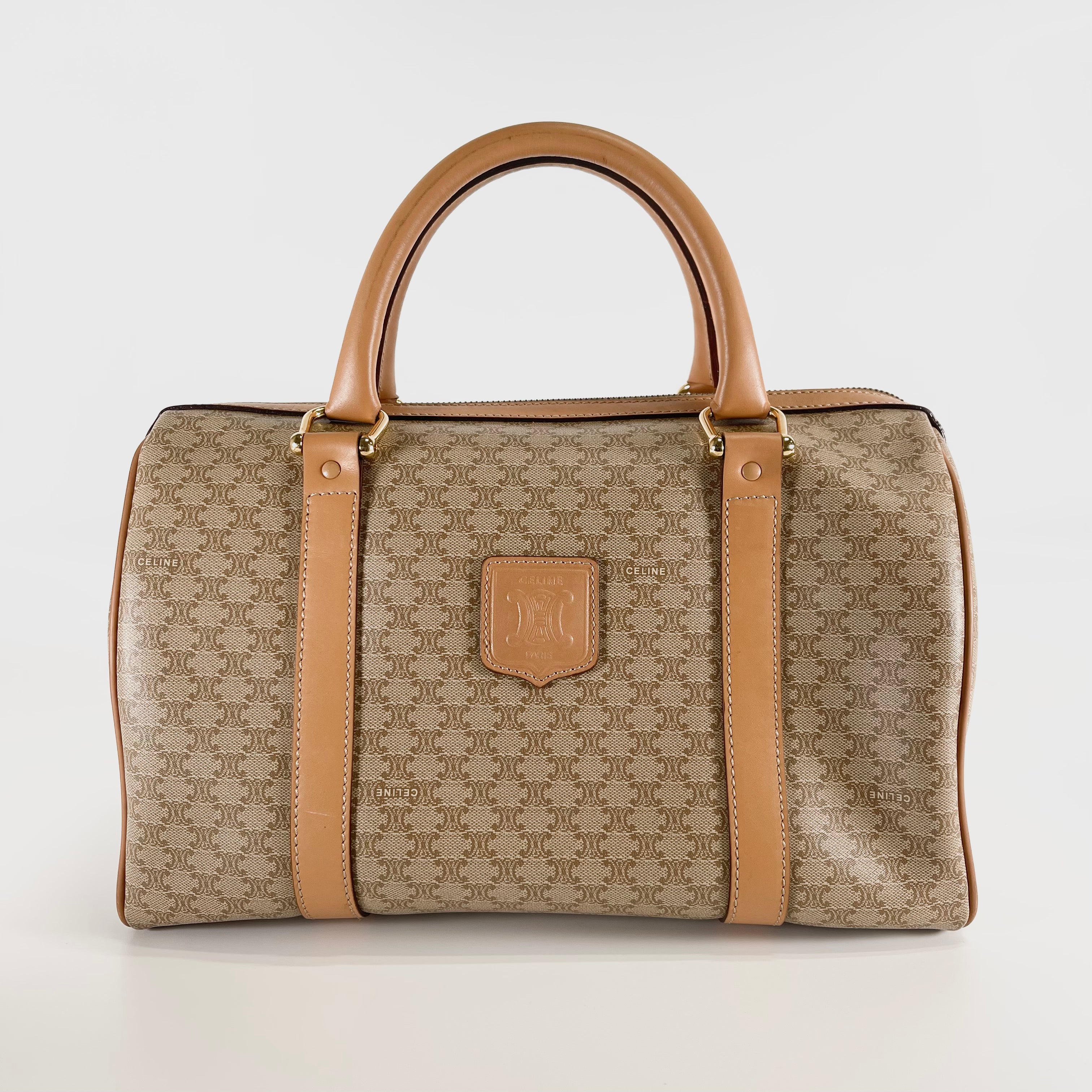 2602 secondhand CELINE Macadam mini Boston bag