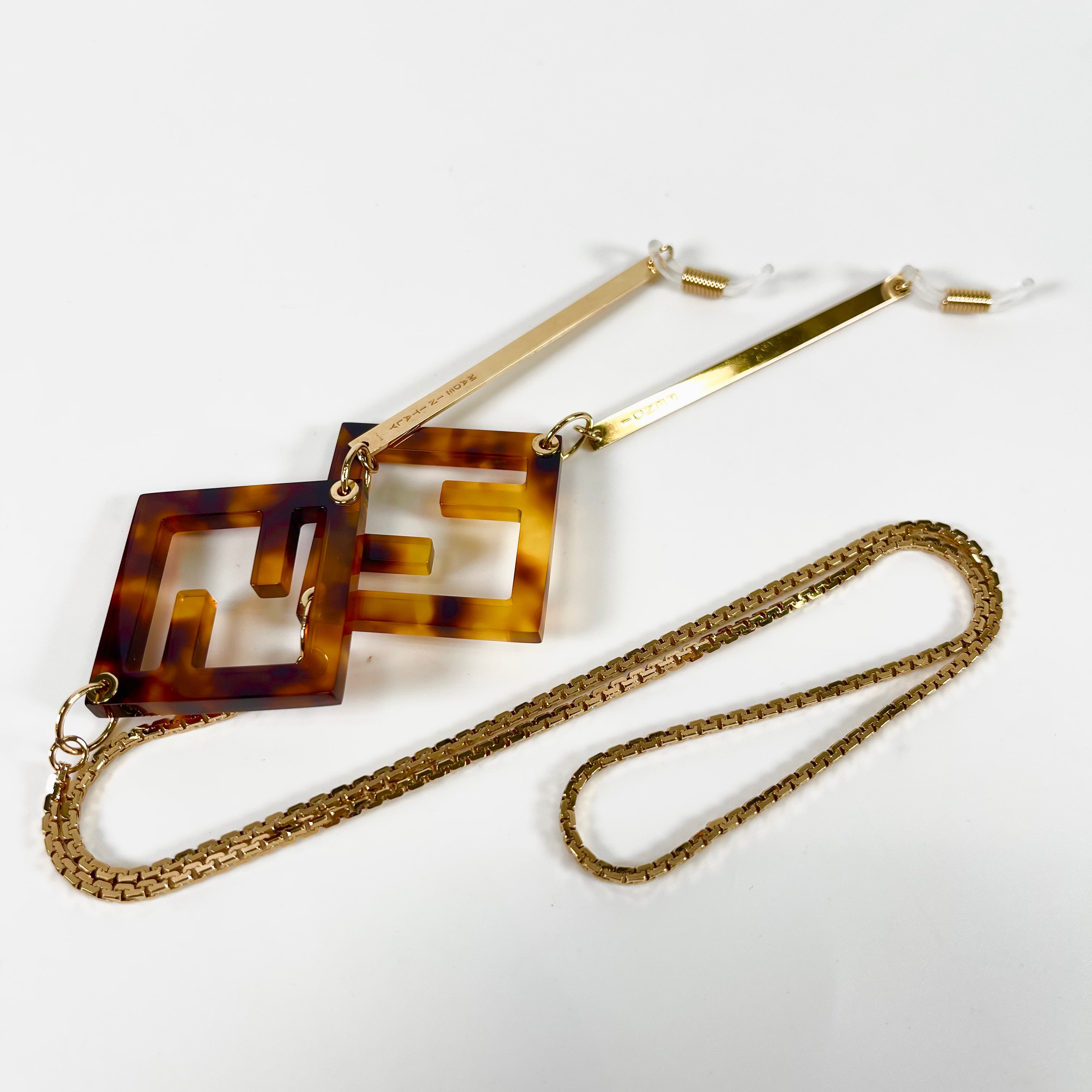 2602 secondhand FENDI glasses chain code glass IT4619