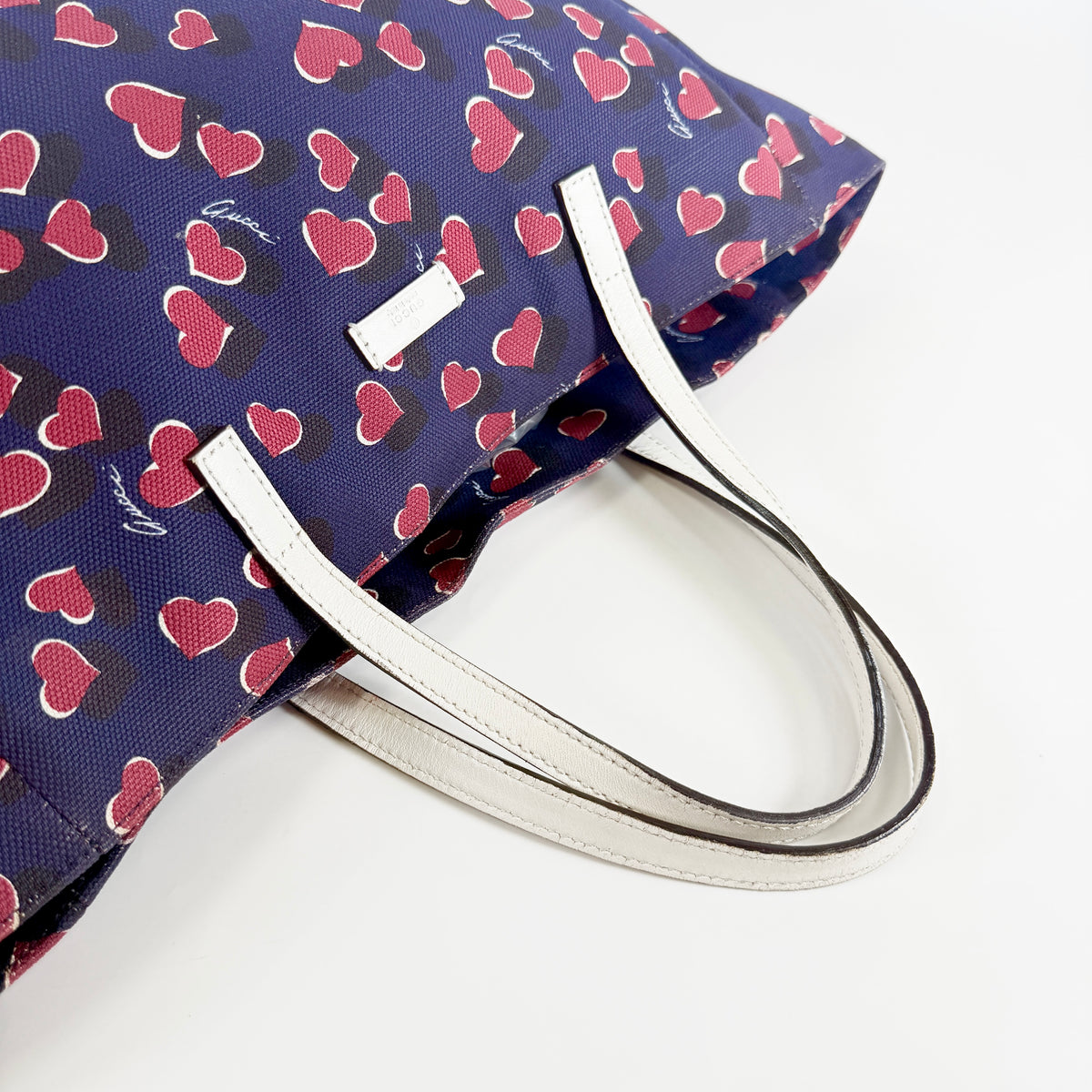 2607 secondhand GUCCI heart Tote Bag