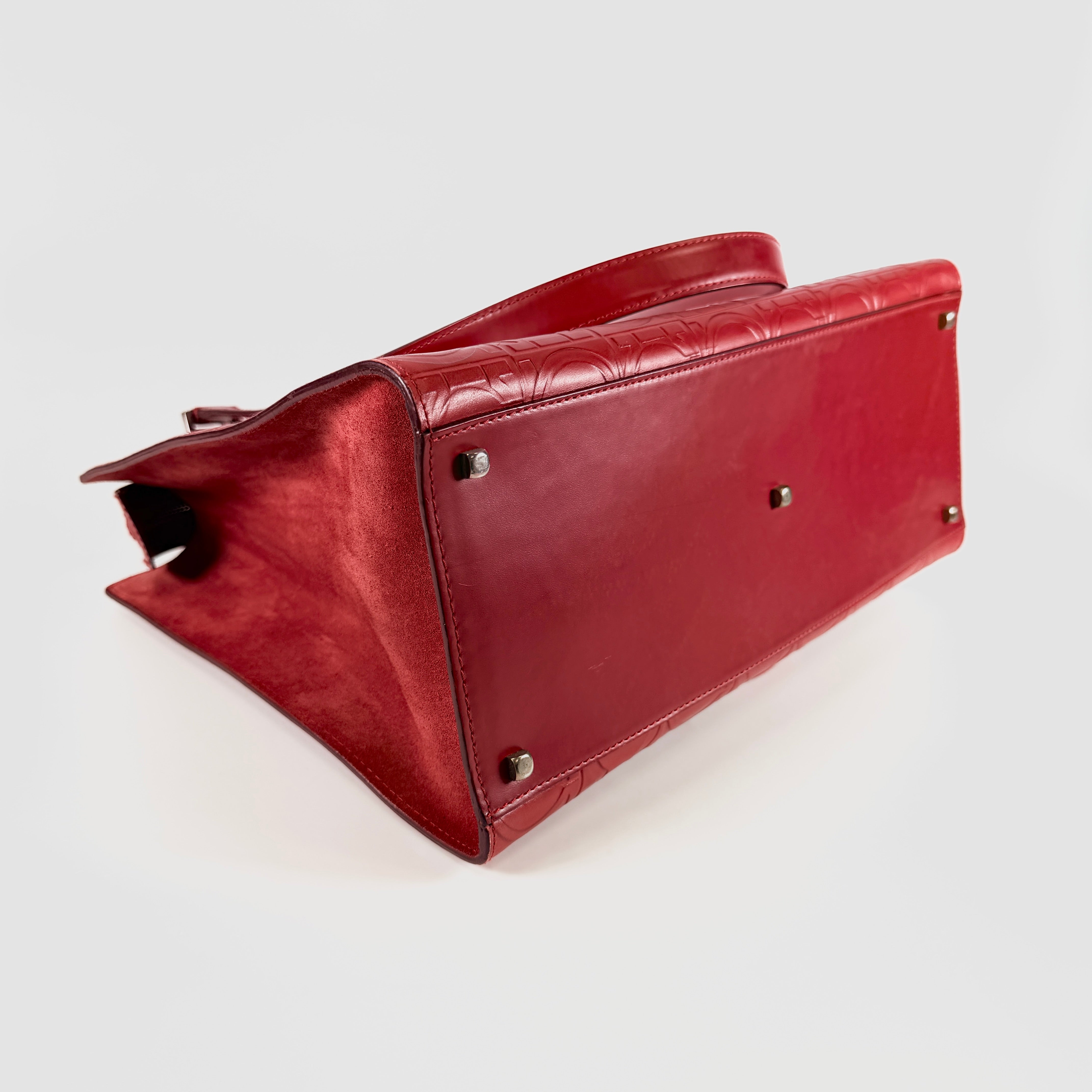 2605 secondhand Ferragamo Gancini Tote Bag