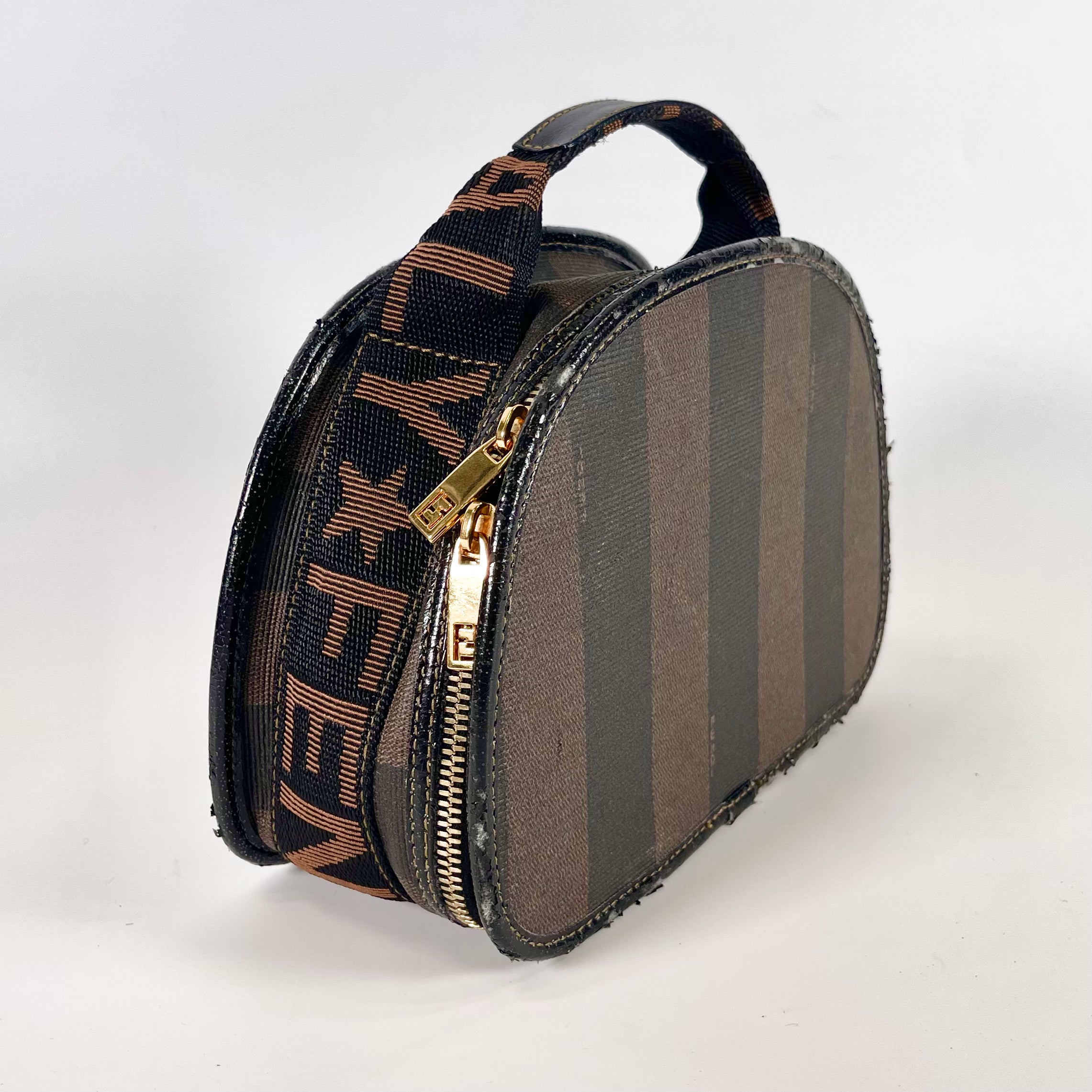 2512 secondhand FENDI bag / others pecans Pattern Vanity Old pin