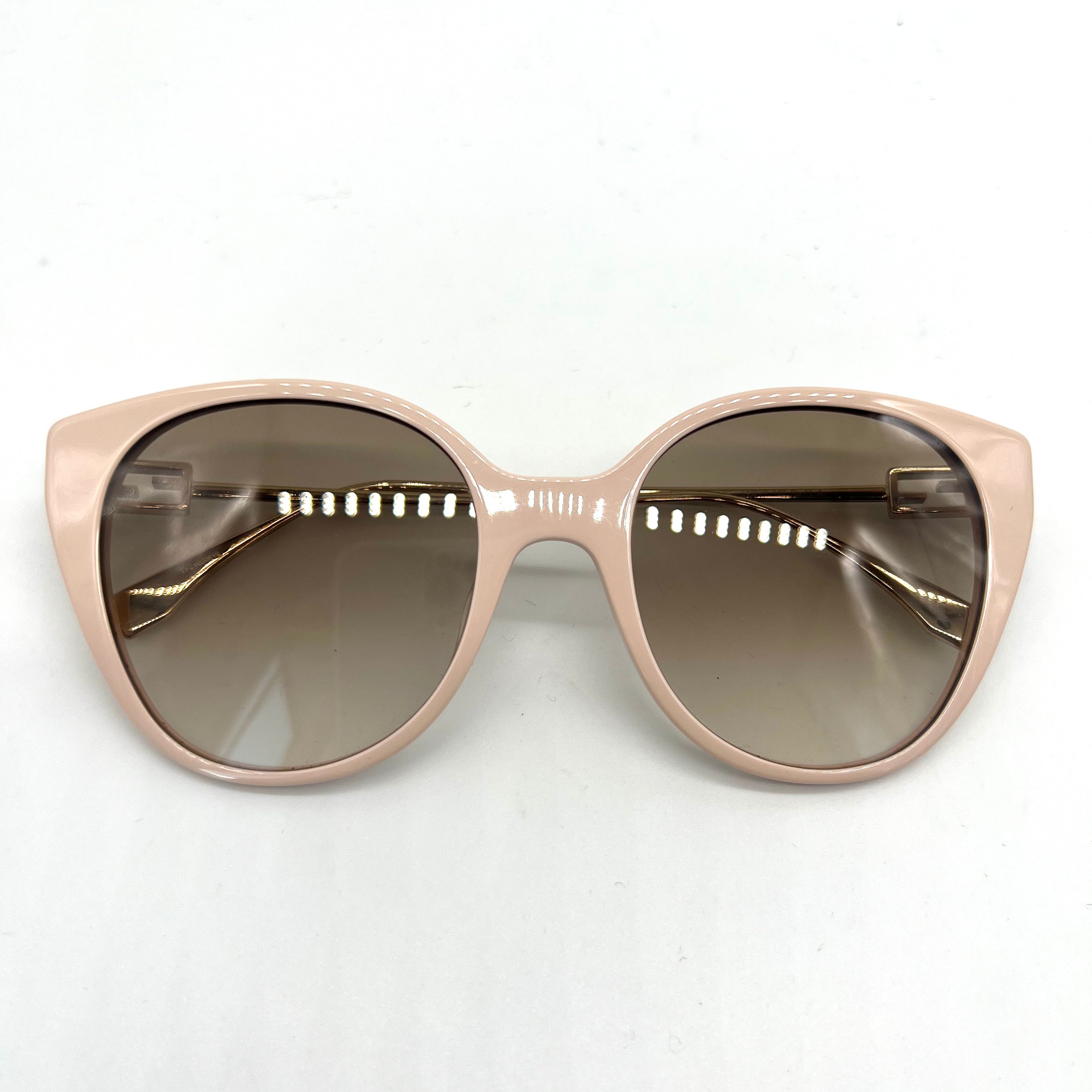 2512 secondhand FENDI sunglasses metal×plastic pink