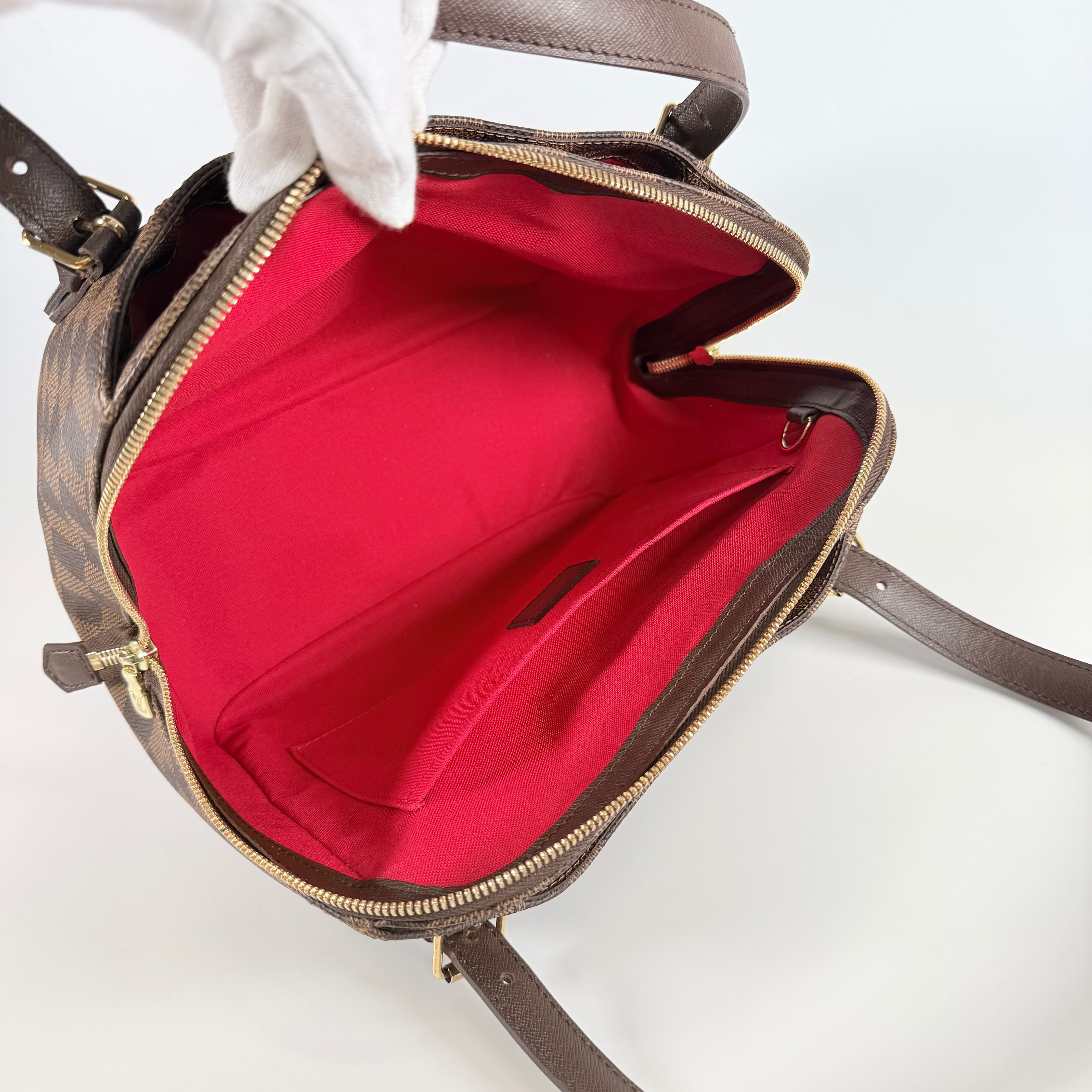 2608 secondhand LV Damier Belem MM N51174 AR2088 Brown