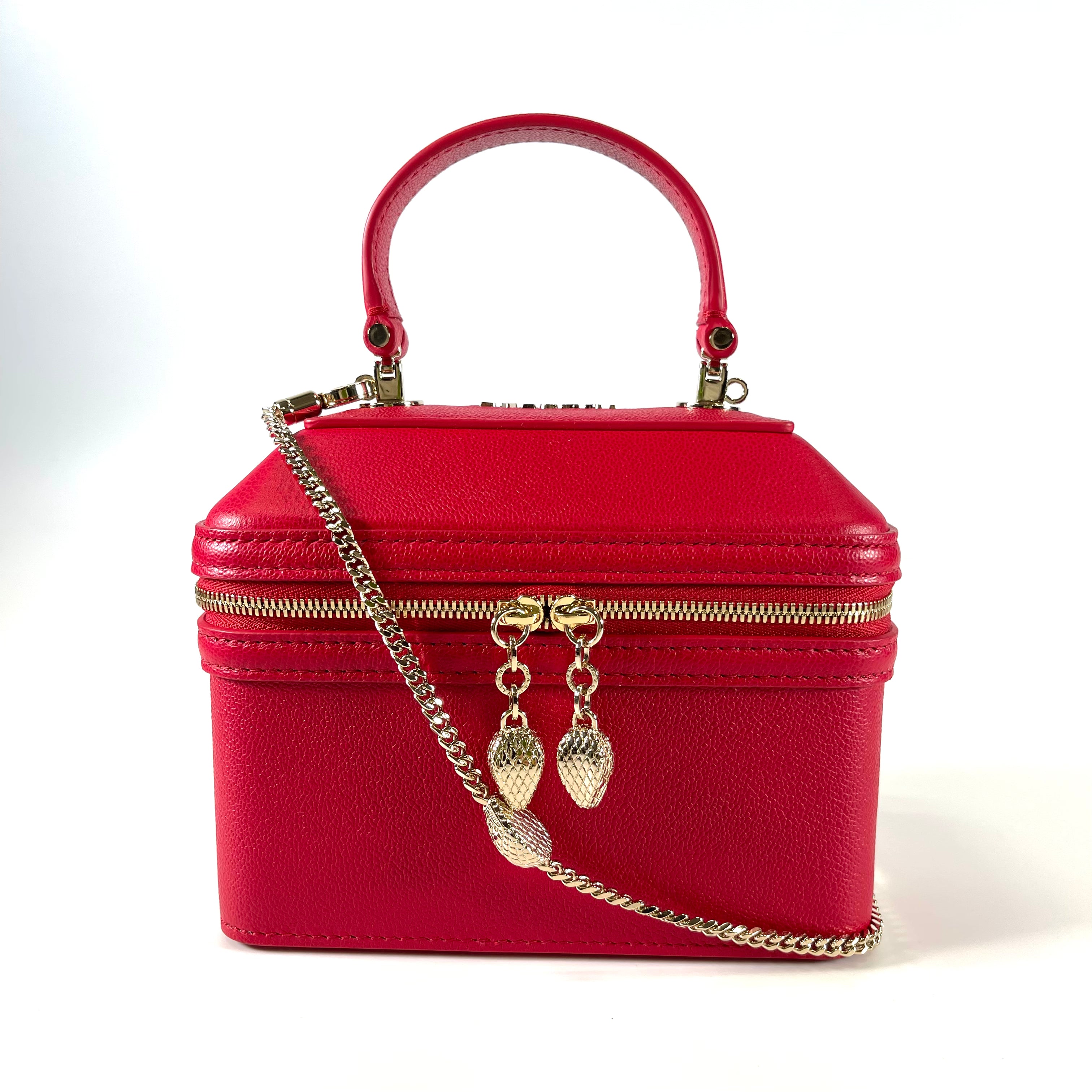 2601 BVLGARI hand bag red strap
