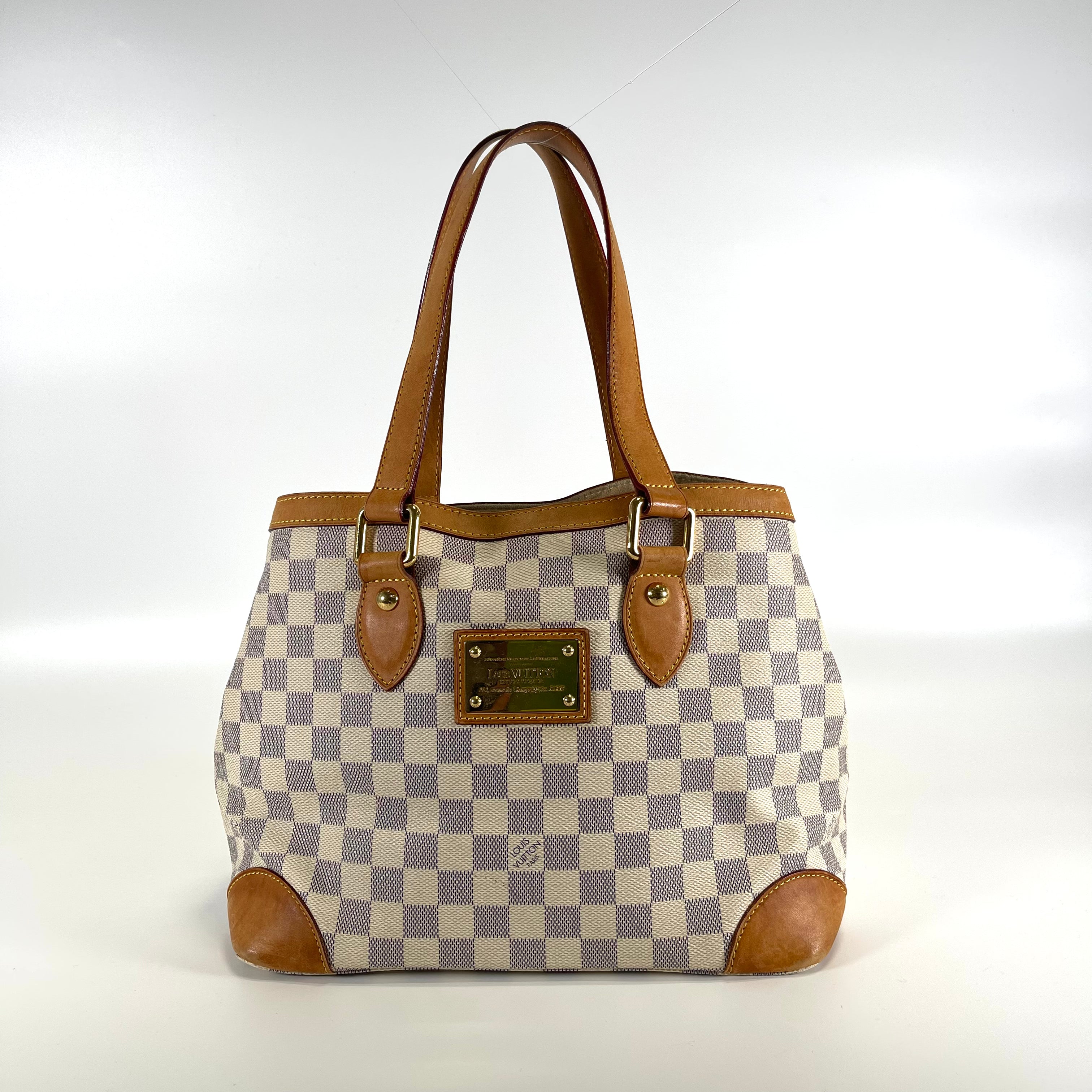 2512 secondhand Louis Vuitton Damier Azur Hampstead PM