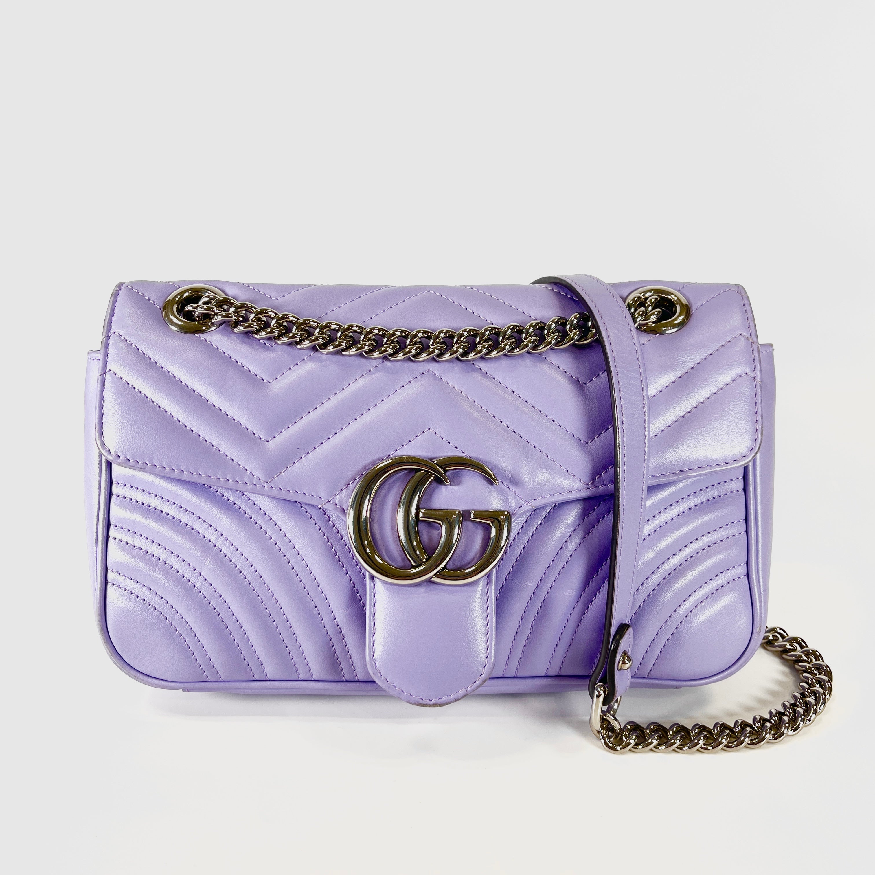 2604 secondhand GUCCI 443497 GG Marmont medium shoulder