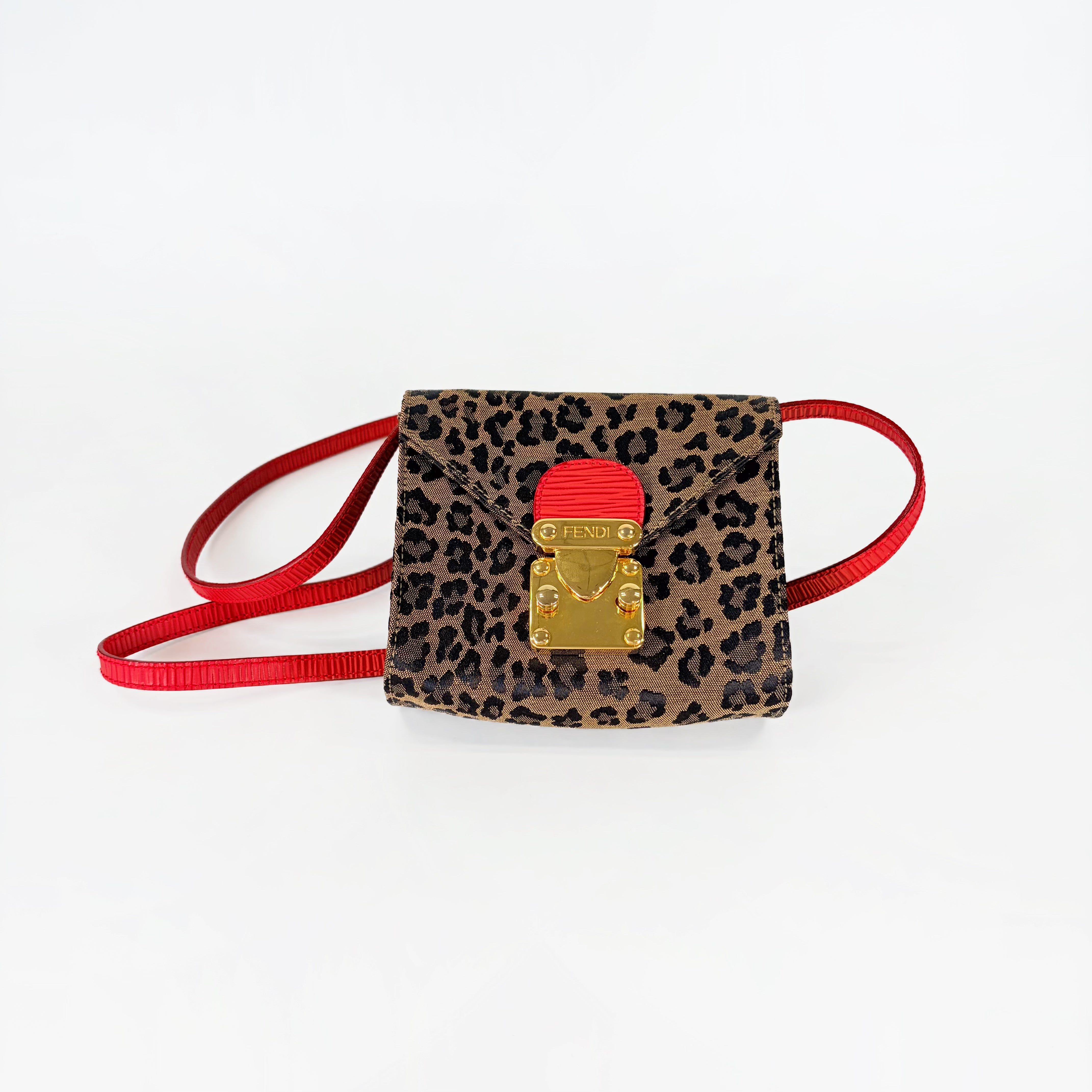2604 secondhand FENDI Leopard bag