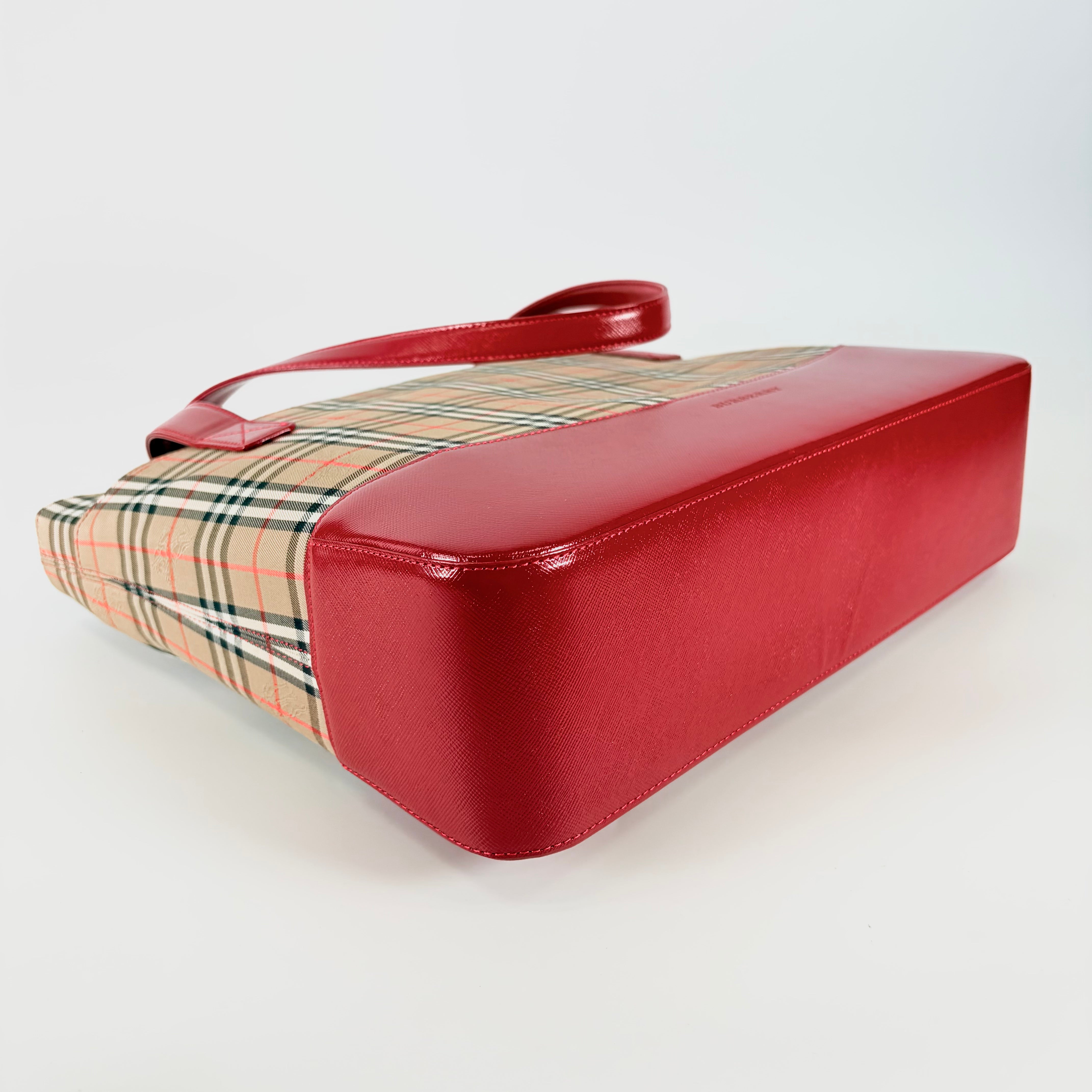 2604 secondhand BURBERRY Nova Check Tote Bag