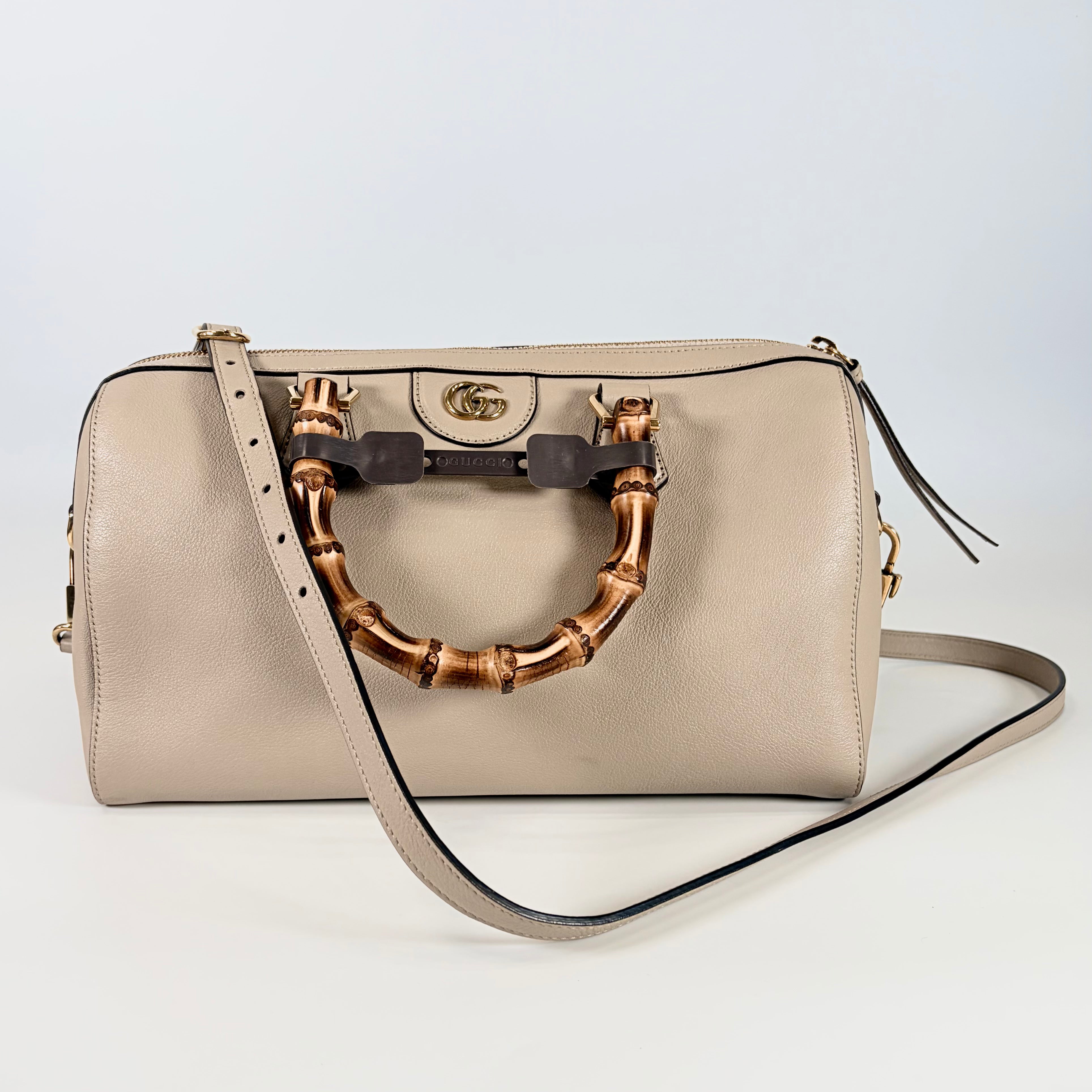 2605 secondhand GUCCI Bamboo 2Way bag