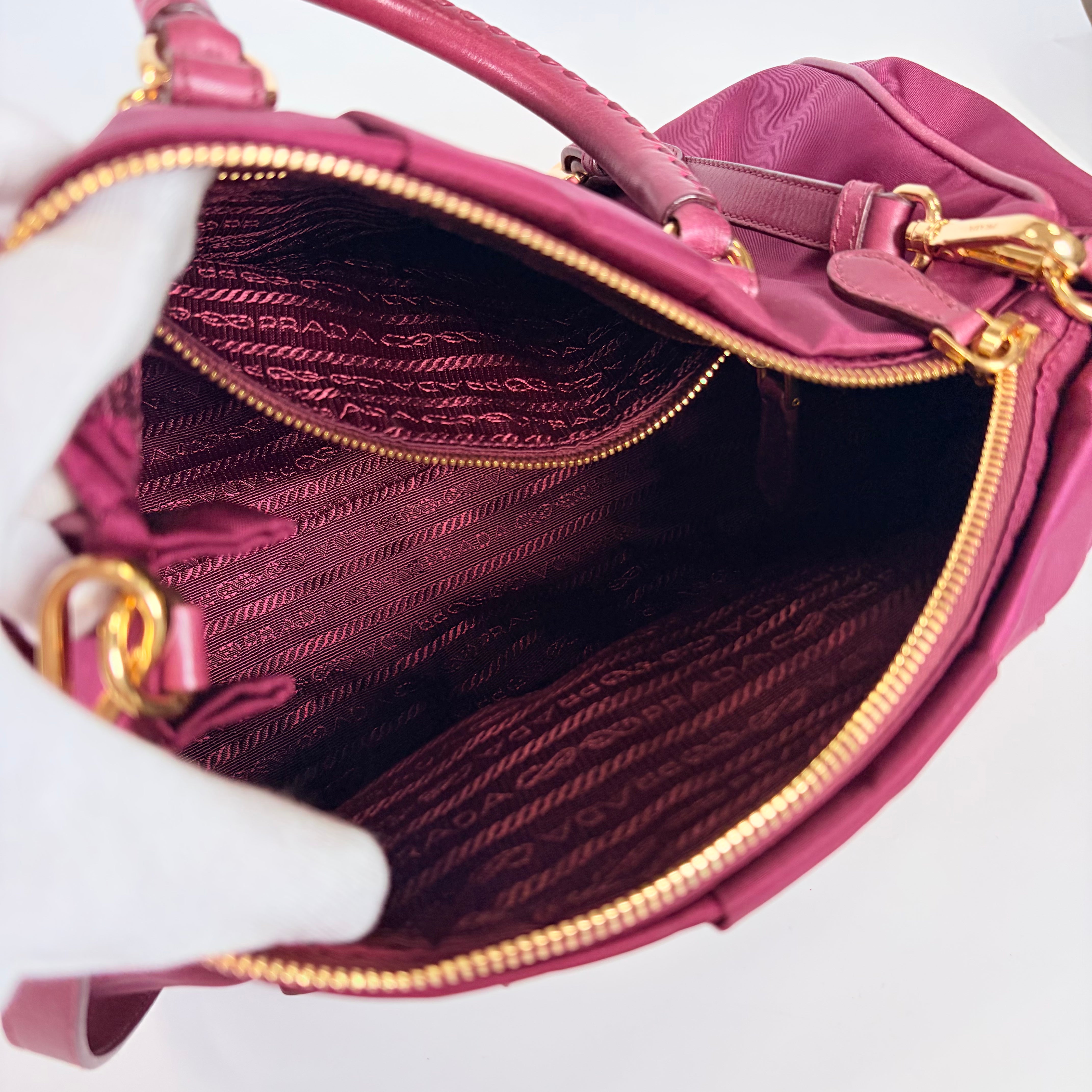 2606 secondhand PRADA nylon 2Way bag