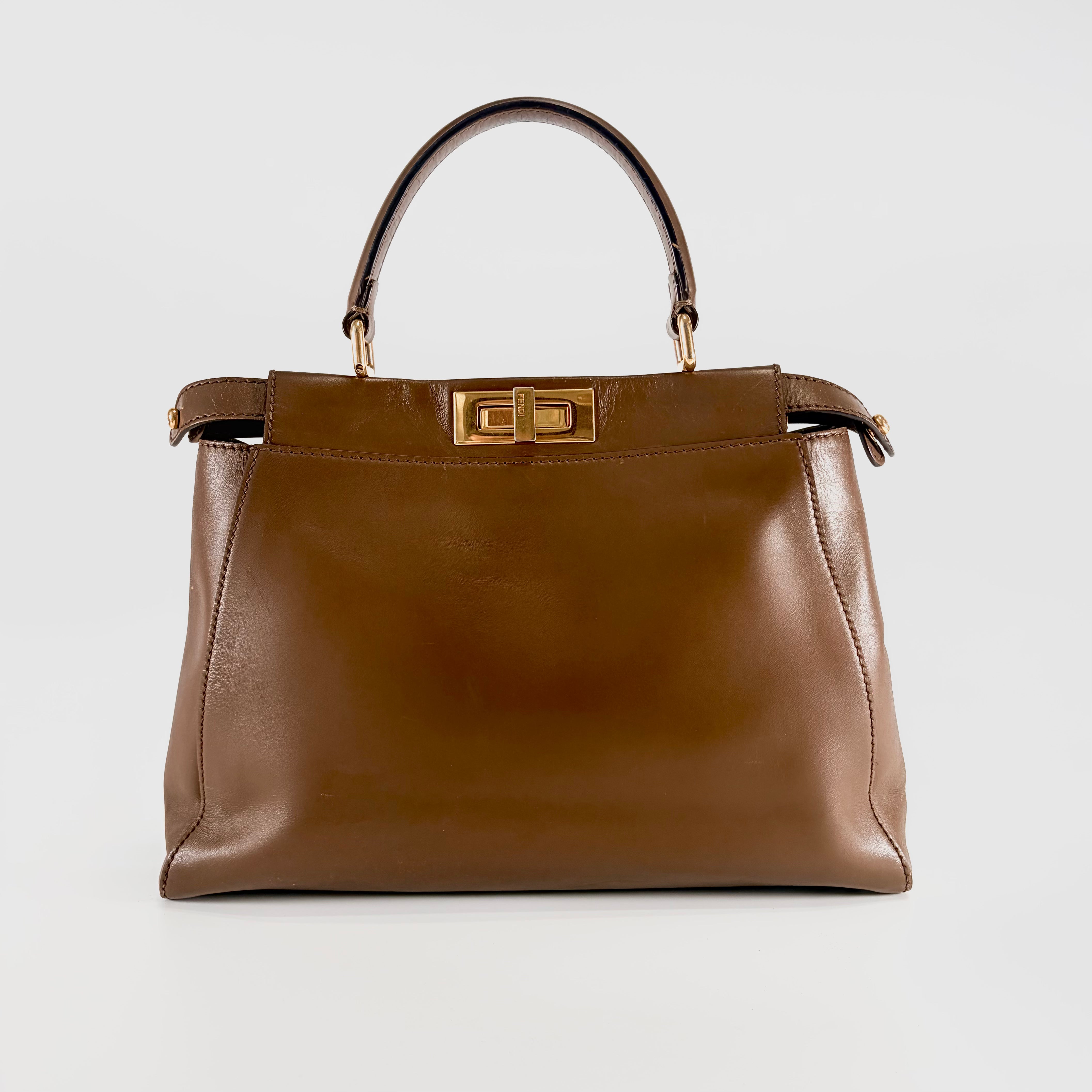 2605 secondhand FENDI Peekaboo 2way bag + 〇