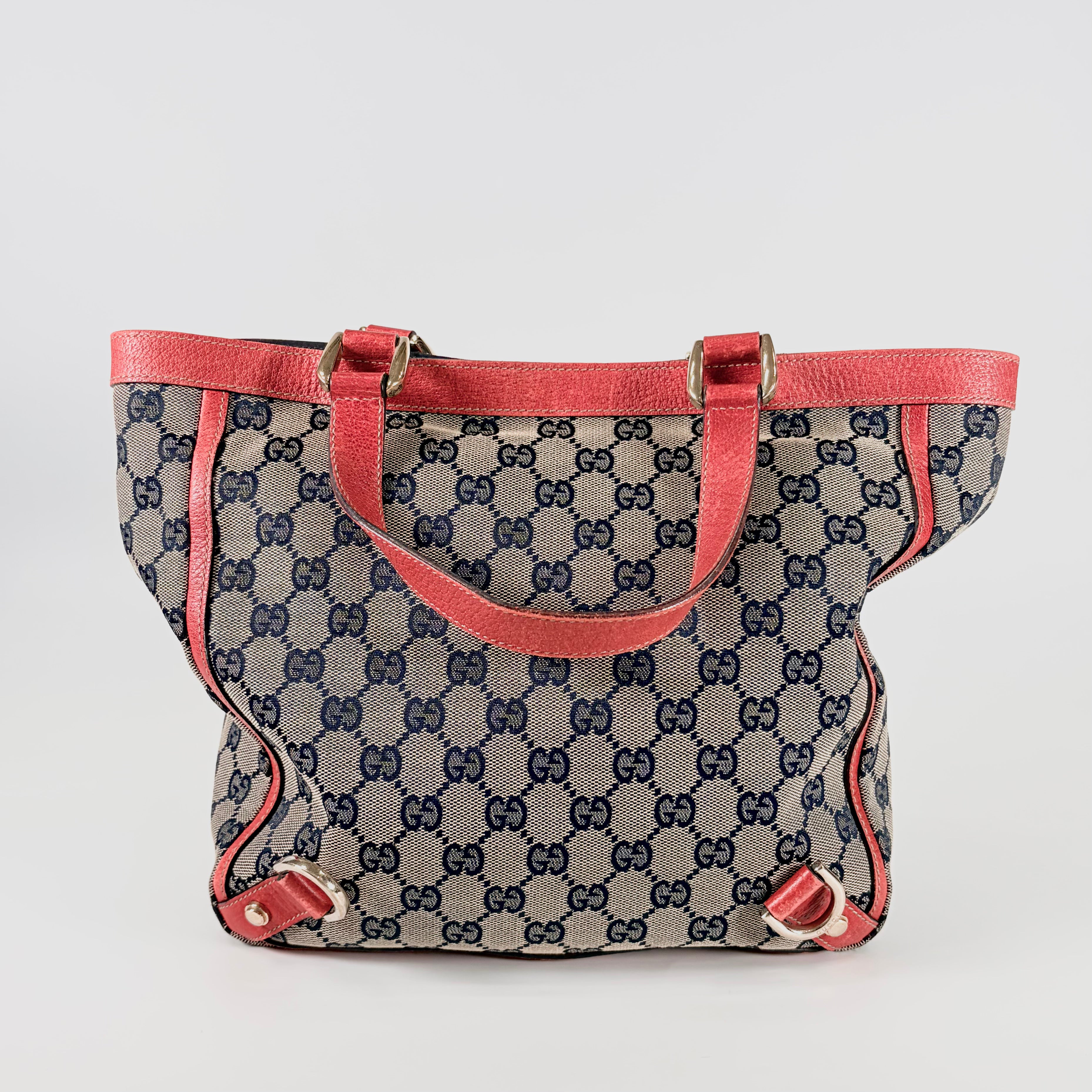 2605 secondhand GUCCI GG canvas Abby hand bag