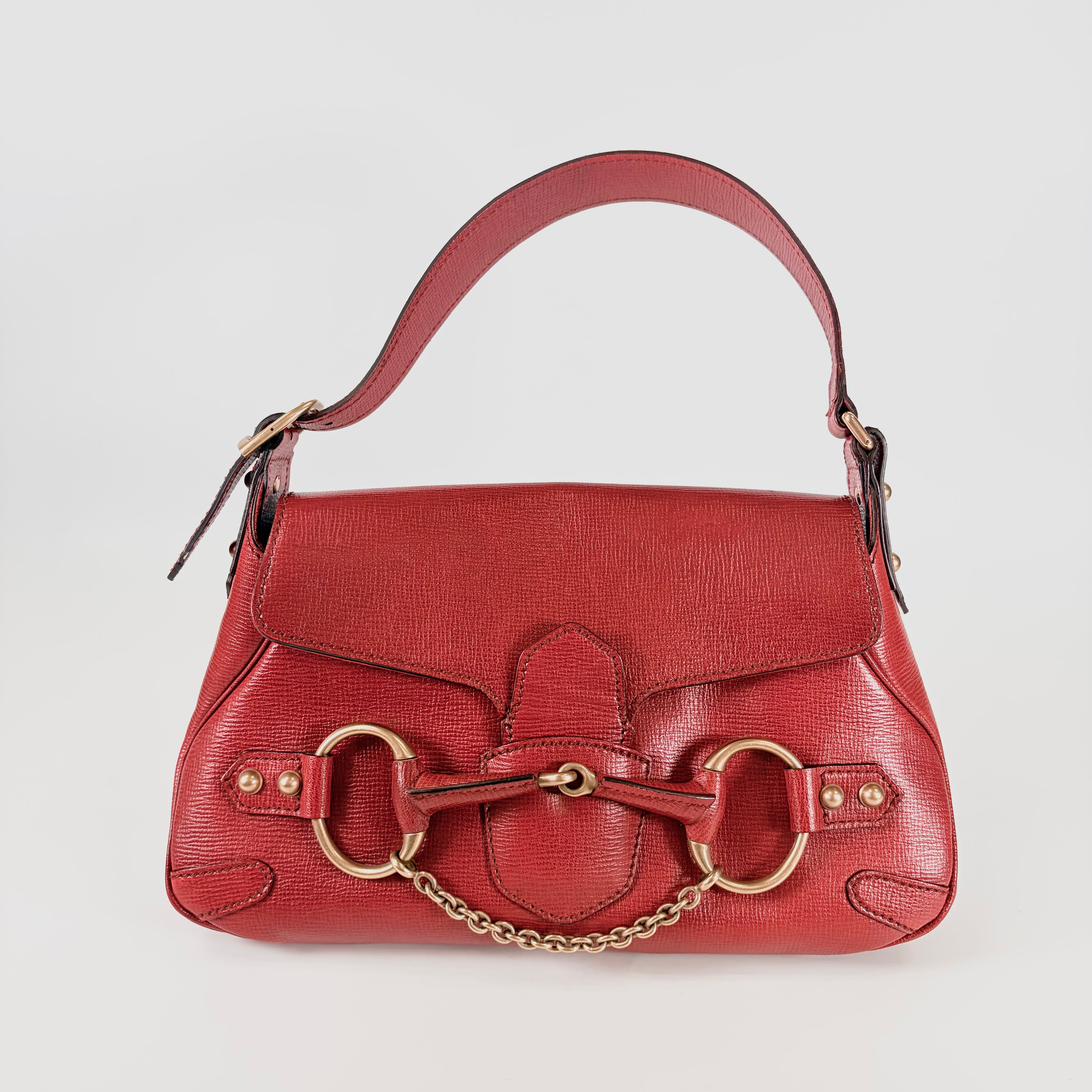 2606 secondhand GUCCI Horsebit hand bag