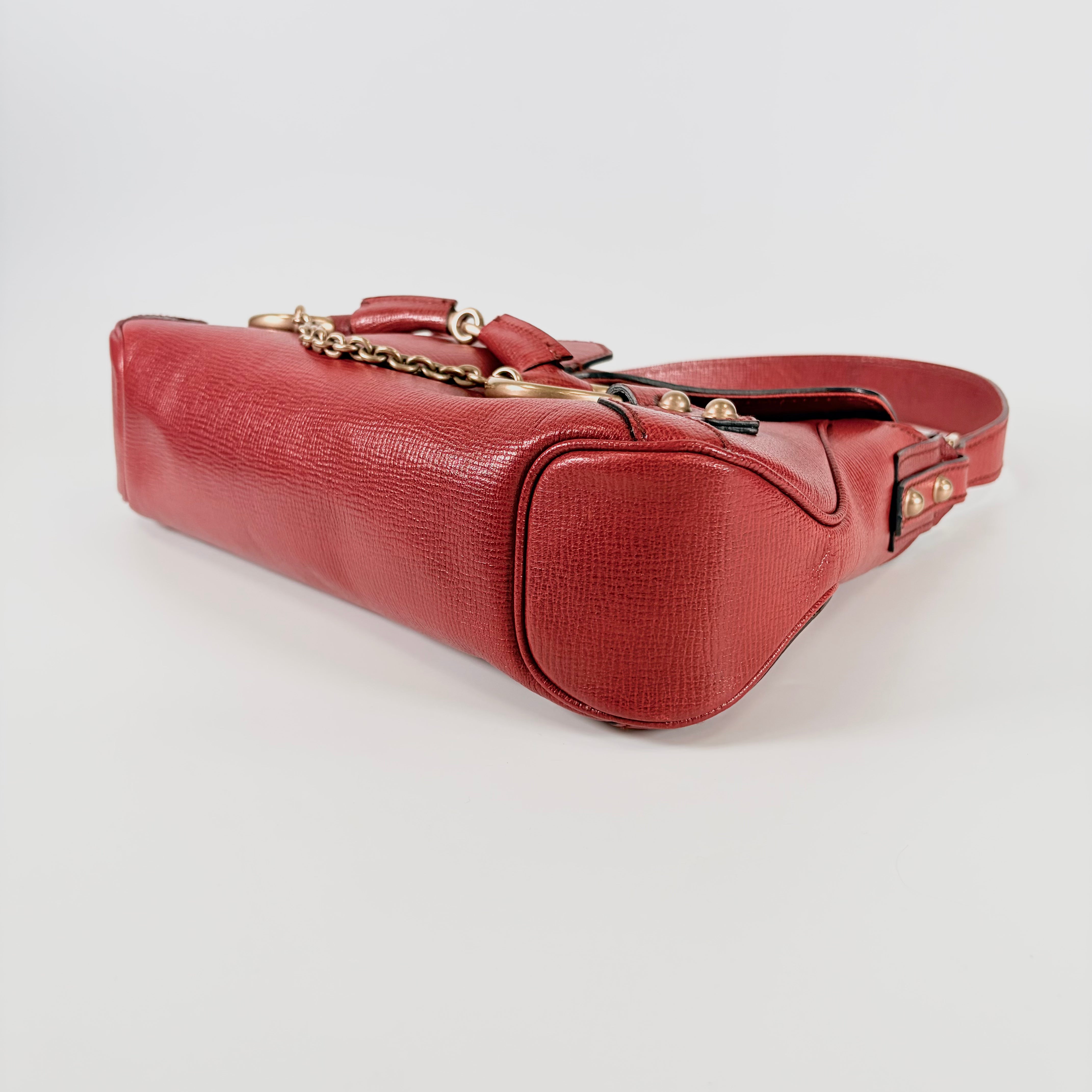 2606 secondhand GUCCI Horsebit hand bag