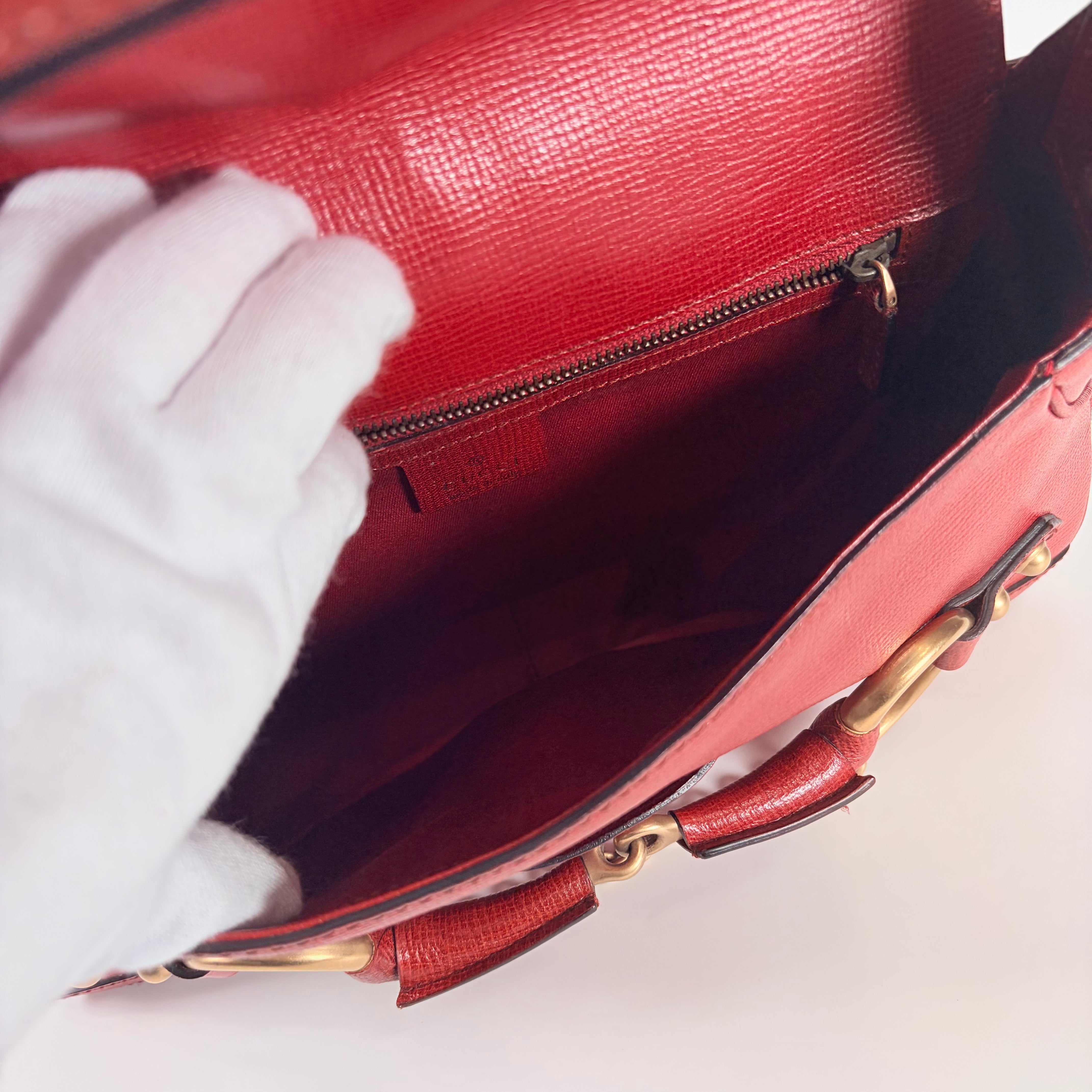 2606 secondhand GUCCI Horsebit hand bag